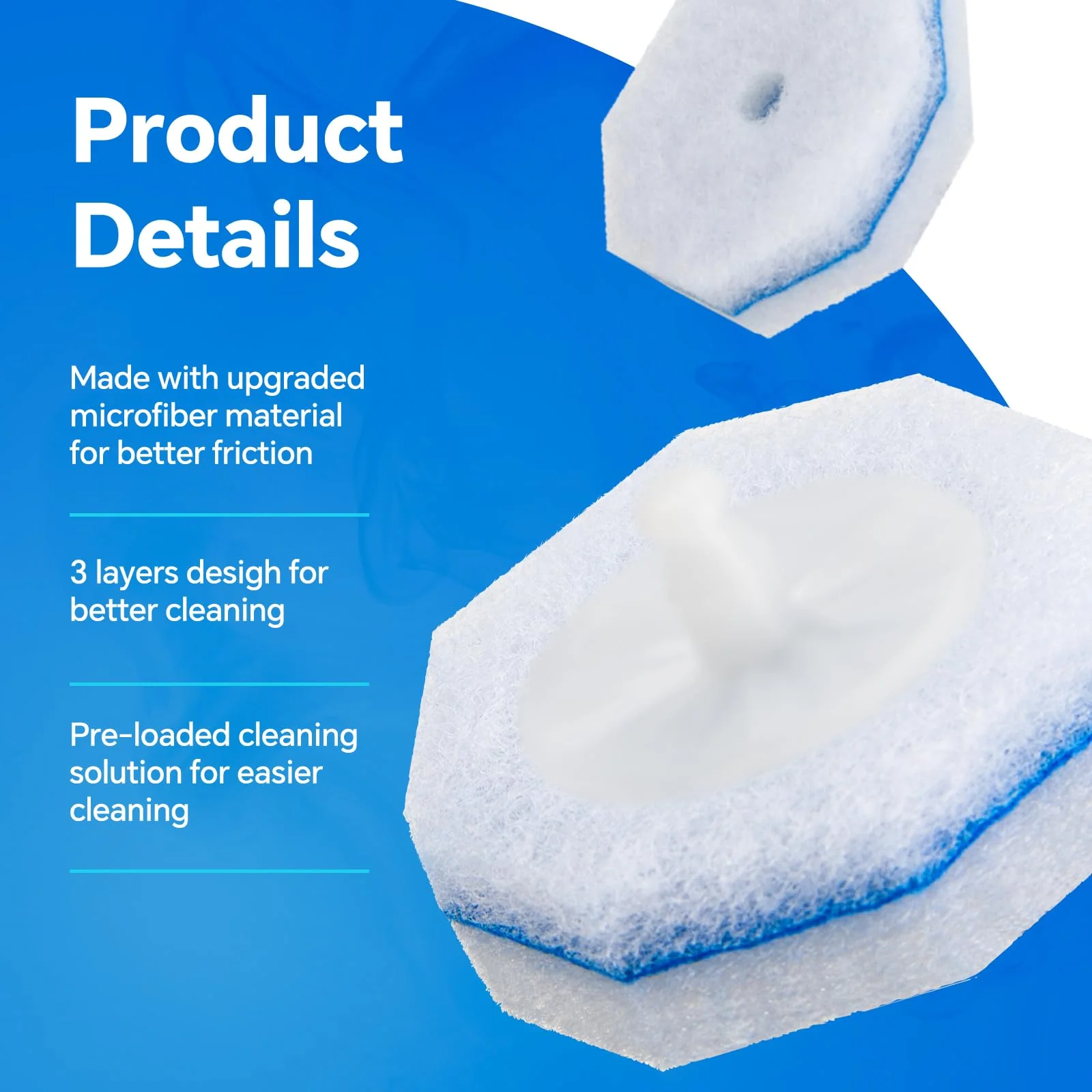 2X Cleaning Power Upgrade Formula Toilet Wand Refills, Fits for Clorox Wand,150 Count Disposable Toilet Bowl Wand Refills - No Falling Apart, Fits Most Brand Toilet Brushes for Bathroom Cleaning - Image 5