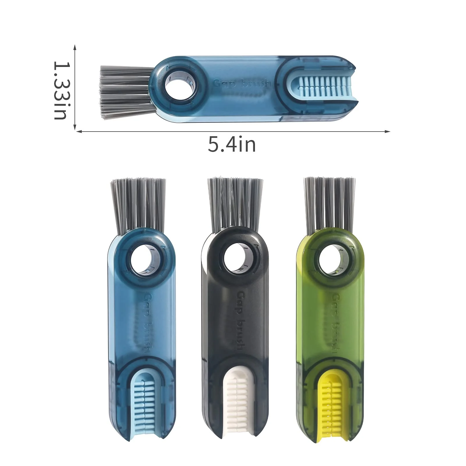 3 in 1 Cup Lid Gap Cleaning Brush Set, Multifunctional Insulation Bottle Cleaning Tools, Mutipurpose Tiny Silicone Cup Holder Cleaner, Home Kitchen Cleaning Tools - Image 3