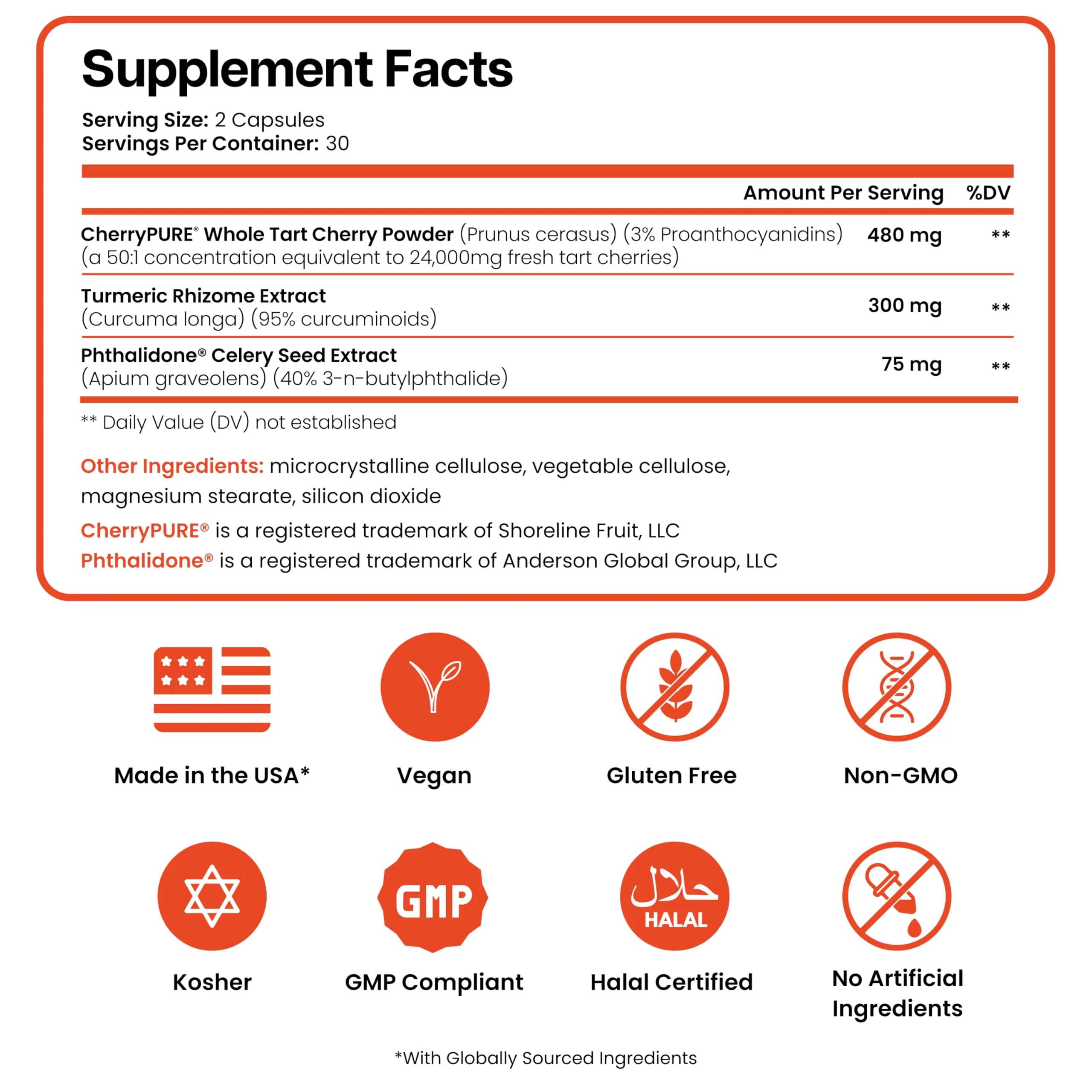 3 in 1 Uric Acid Flush Cleanse – Tart Cherry Extract with Turmeric & Celery Seed Supplement Purge - Feet and Joint Support - 60 Veggie Capsules - Image 8