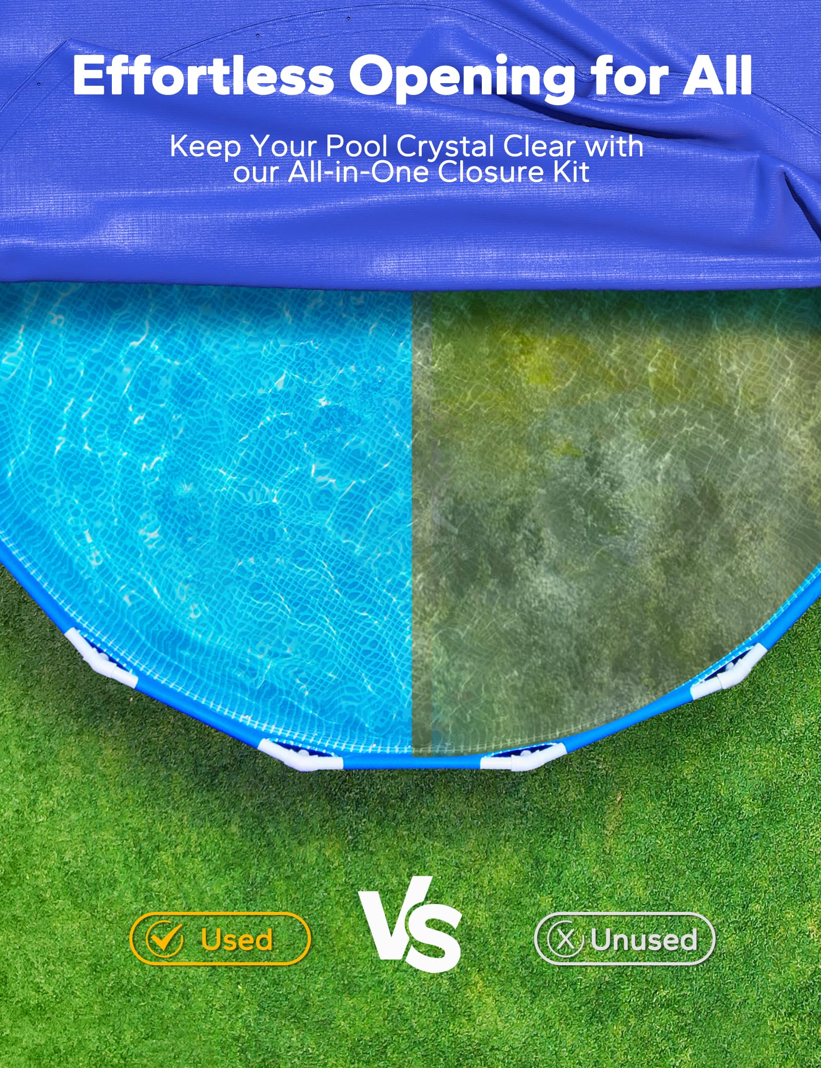3 in 1 Winter Closing Kit - Pool Winterizing Kit for Above Ground Pool and inground Pools, Easy to Use - Up to 30,000 Gallon - Image 3