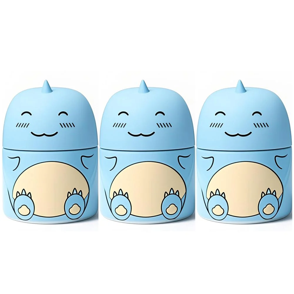 3 PCS Cute Dinosaur-Shaped Toilet Bowl Cleaner Bottle, Automatic Bathroom Toilet Tank Cleaner with Ocean Scent,Septic Toilet Bowl Tablets in Bottles, Automatic Long-Lasting Toilet Cleaner Bottle