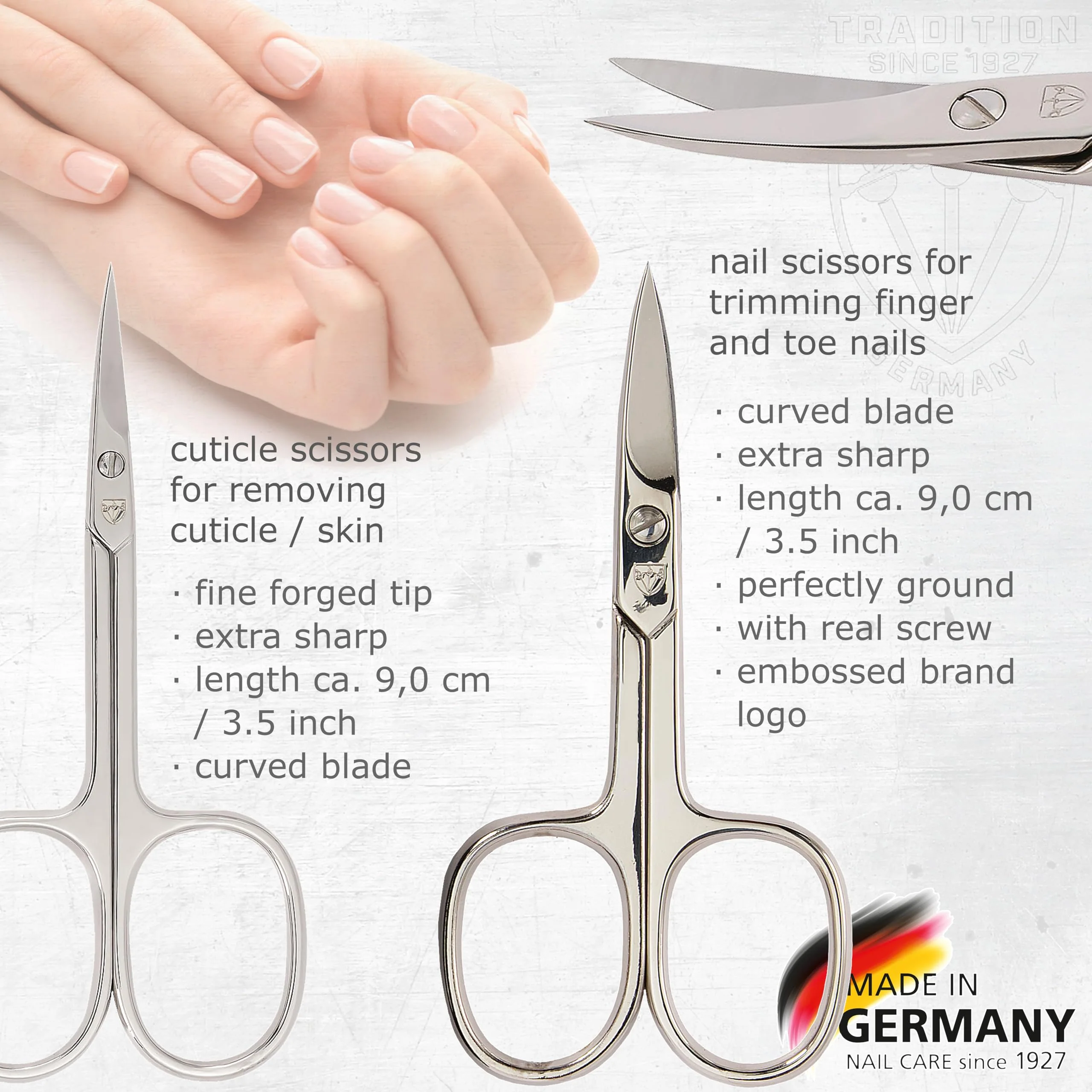 3 Swords Germany - brand quality 10 piece manicure pedicure grooming kit set for professional finger & toe nail care scissors clipper fashion leather case in gift box, Made by 3 Swords (00286) - Image 6