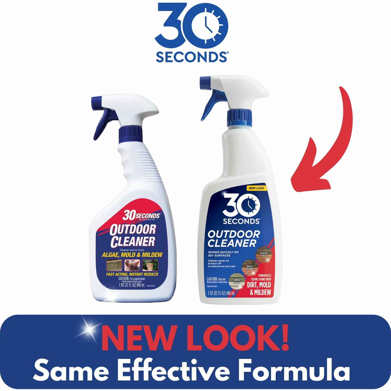 30 SECONDS Outdoor Mold & Mildew Stain Remover Spray | Ready To Use | 32 fl. oz. | 2 Pack - Image 8