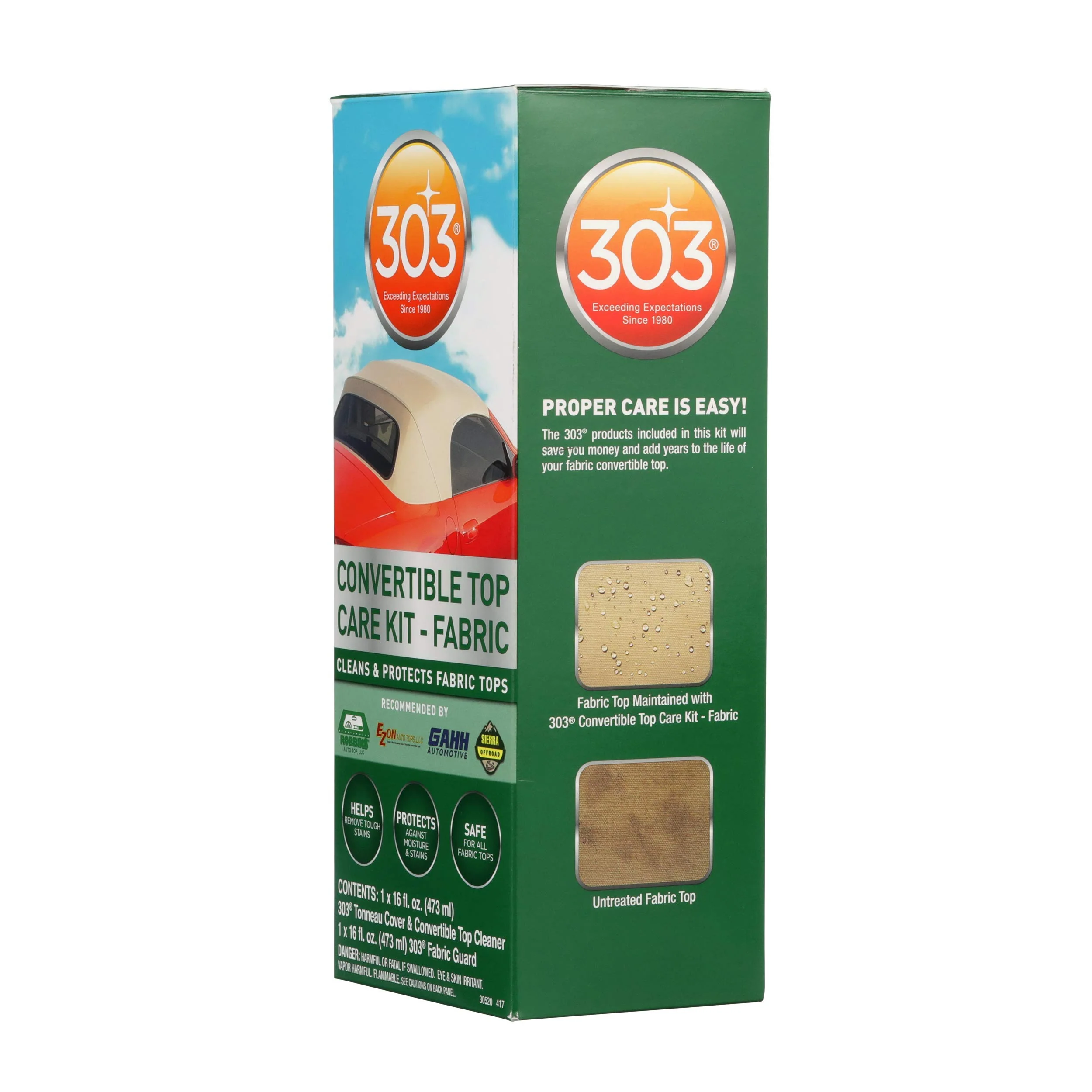 303 Products (30520) Convertible Top Cleaning and Care Kit with Cleaner and Fabric Guard Helps Maintain Water Repellency, Protects Fabric Convertible Tops and Tonneau Covers, 32 fl oz - Image 11