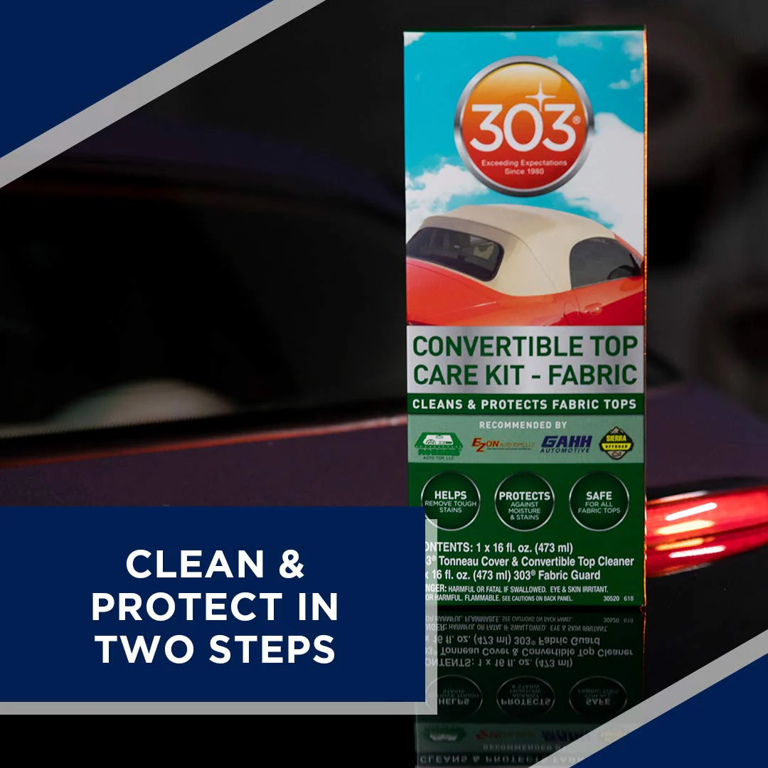 303 Products (30520) Convertible Top Cleaning and Care Kit with Cleaner and Fabric Guard Helps Maintain Water Repellency, Protects Fabric Convertible Tops and Tonneau Covers, 32 fl oz - Image 13