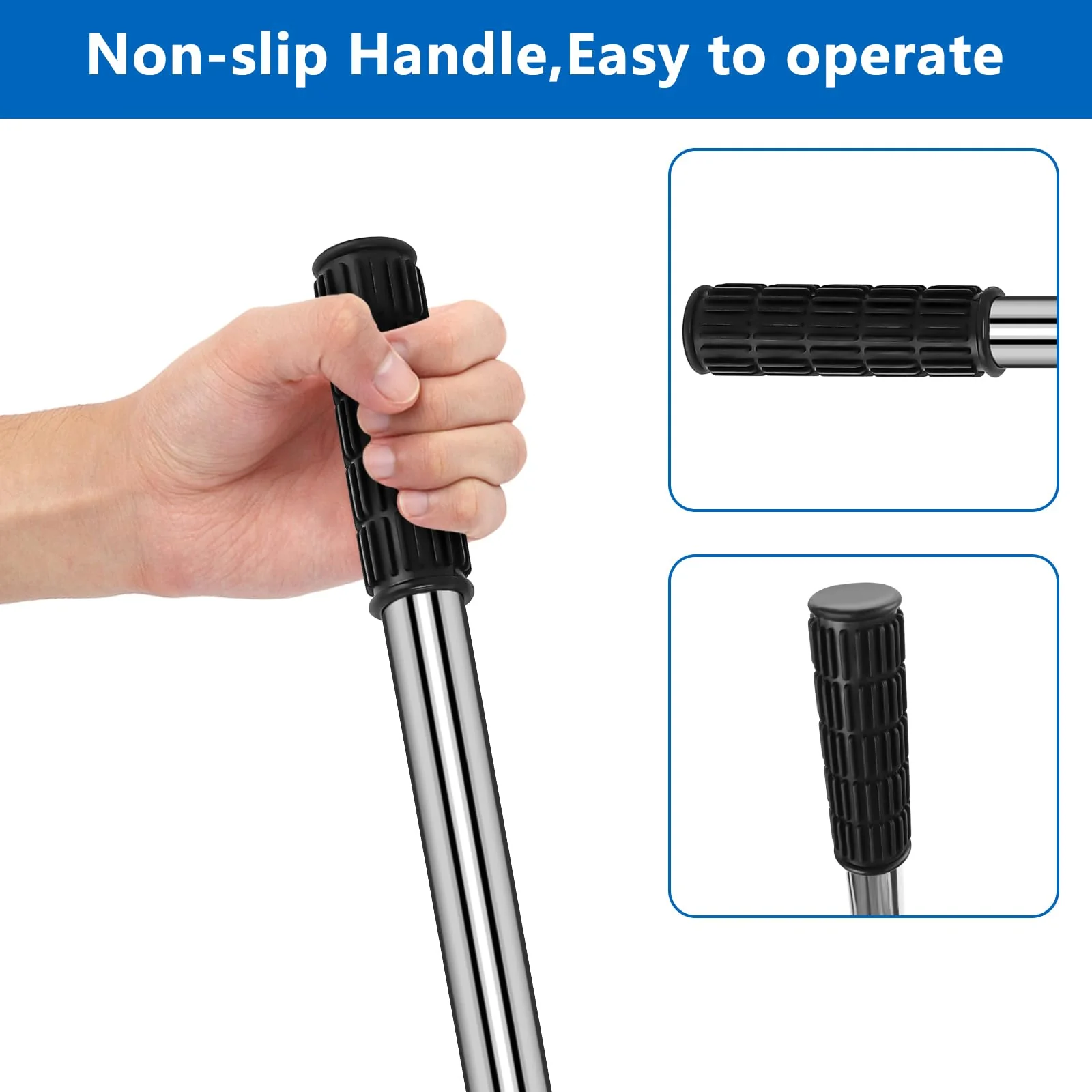 31-1/2 inch Pool Cover Tool, Extra Long Pool Cover Installation Tool, Swimming Pool Safety Cover Installation and Removal Rod Tool, Suitable for All Standard Pool Cover Anchors - Image 5