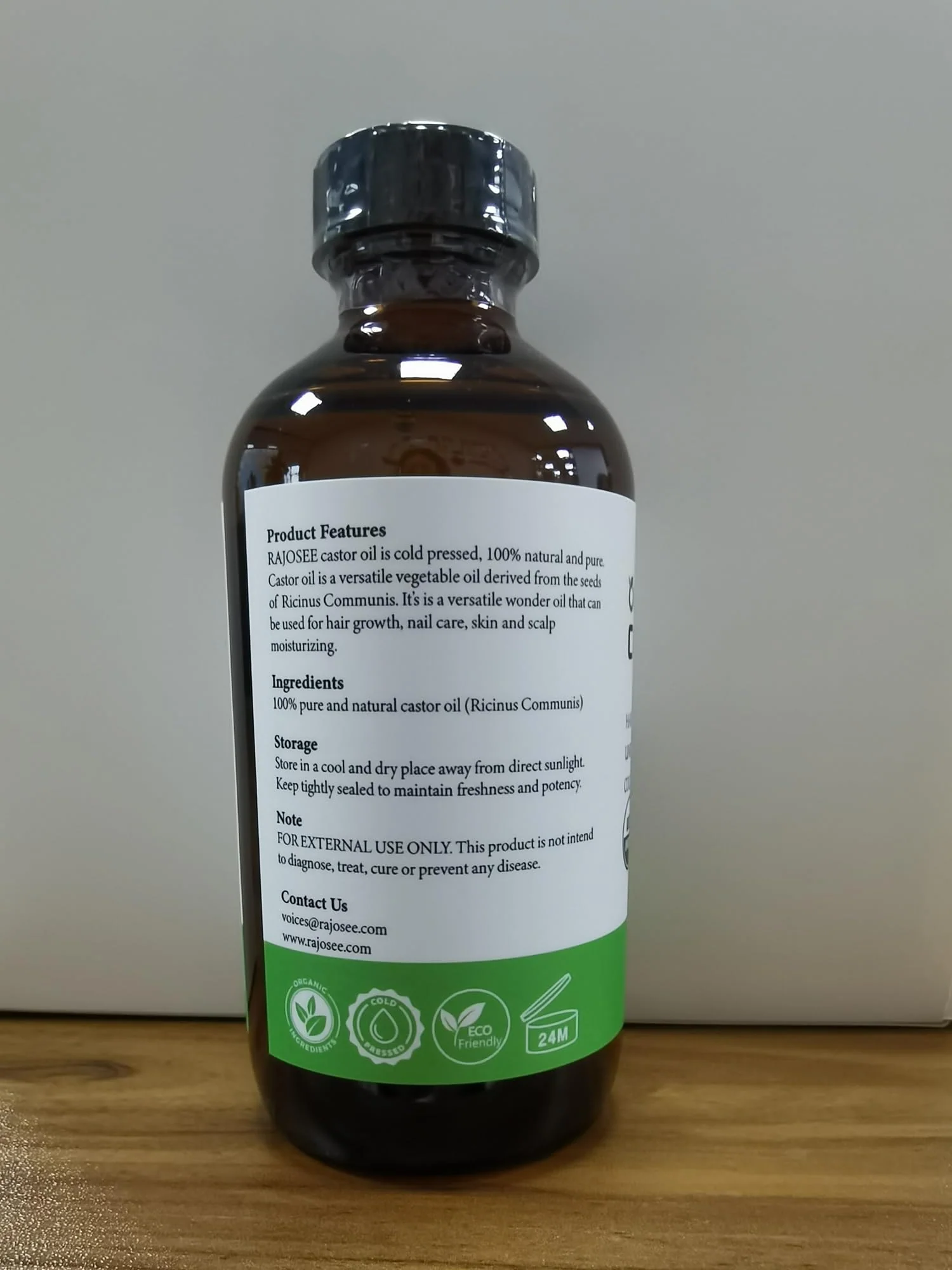 32Pcs Castor Oil Pack with Castor Oil Organic Cold Pressed Glass Bottle 8oz, Cotton Caster Oil Wrap for Waist Back Neck Arm, Self-Adhesive for Convenient Use - Image 3