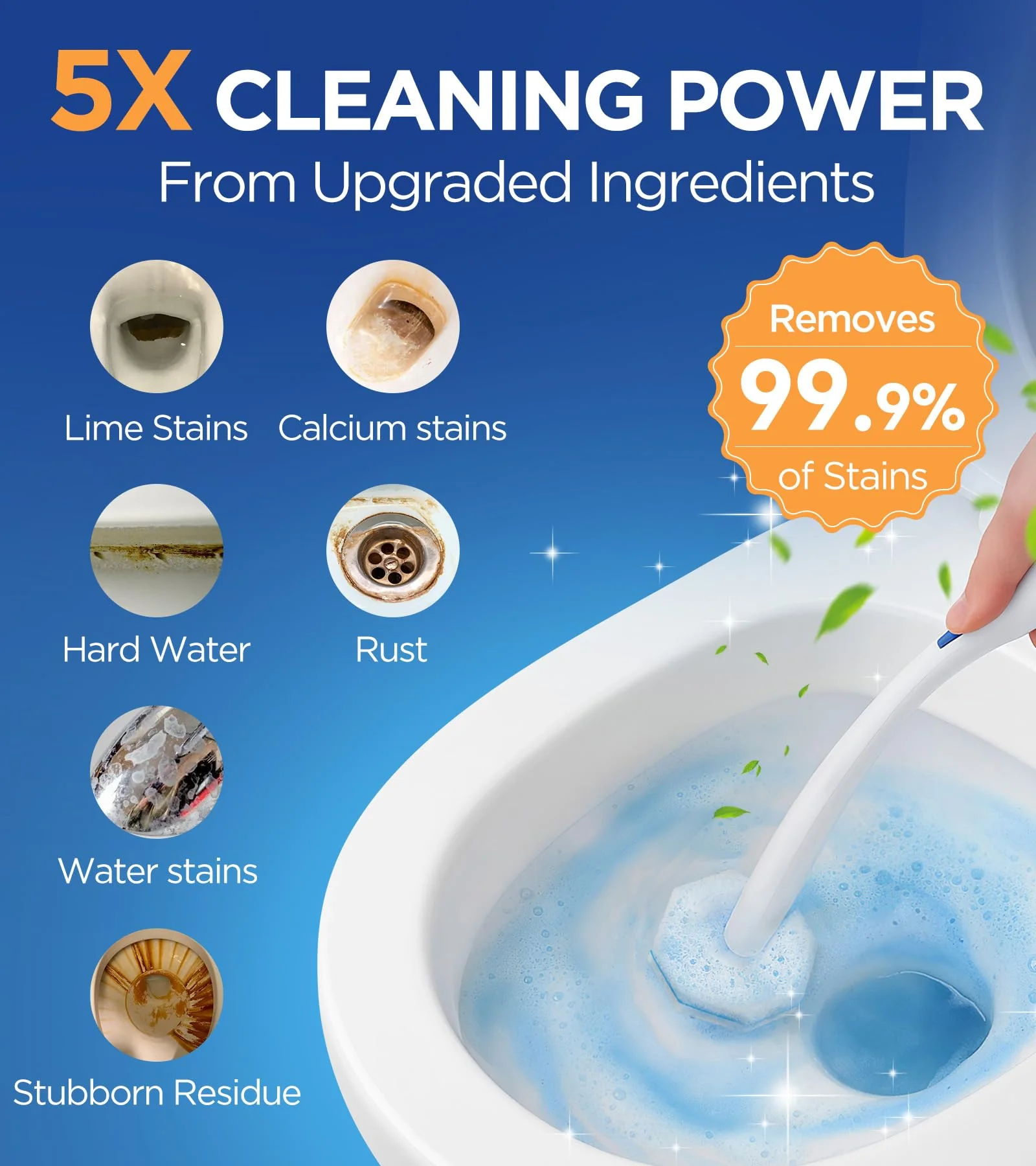 36 Count Toilet Wand Refills For Clorox Toilet Wand, 5X Cleaning Power Toilets Bowl Cleaners With Exclusive Formula, High-Density Disposable Toilets Brush Scrubber - No Falling Apart, Fresh Fragrance - Image 7