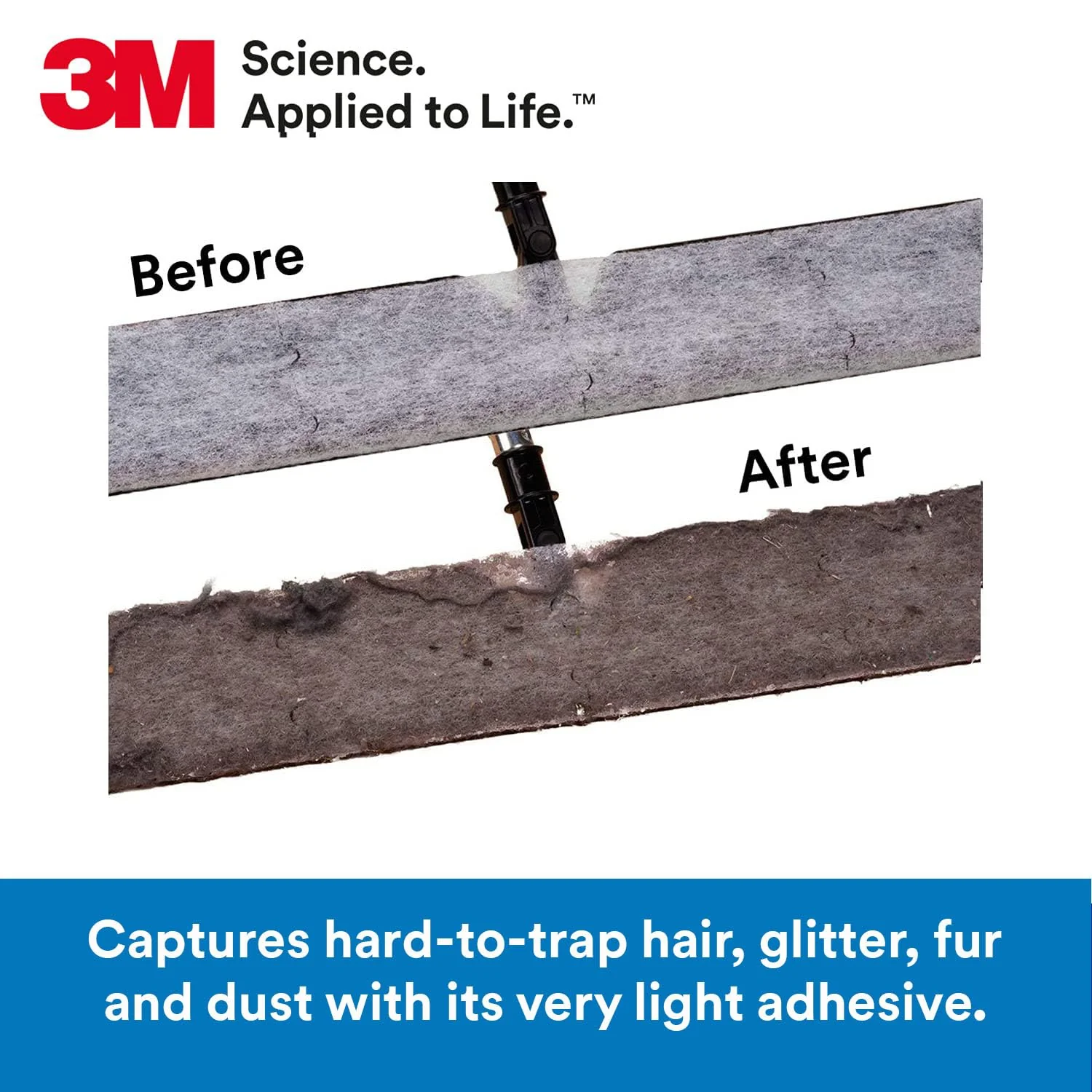 3M Easy Trap Sweep and Dust Sheets, 1 Roll of 60 8" x 6" Sheets, Disposable Easy Sweep Floor Duster, Picks Up 8x More Dirt, Dust, Sand, Hair, Works on Dry or Wet Surfaces, Hardwood Floors, 59152W - Image 7