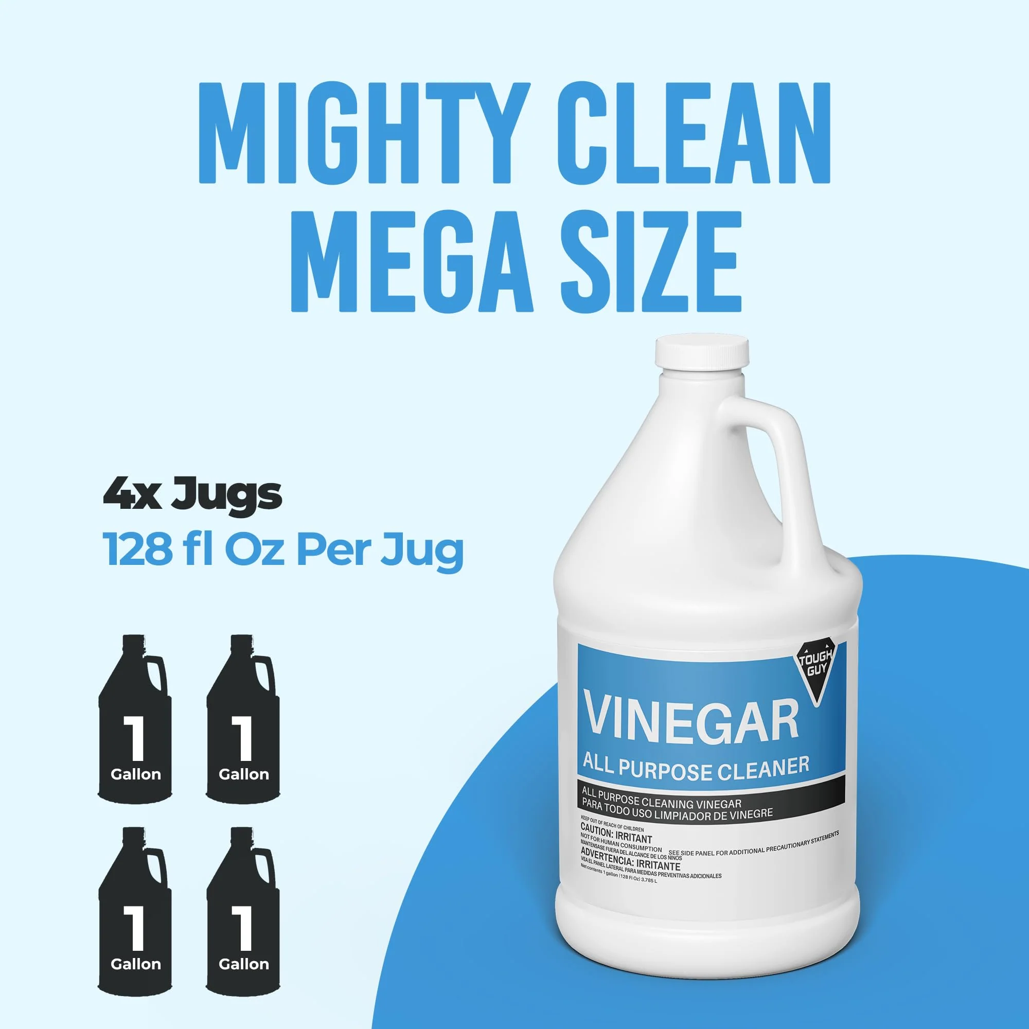 (4 Gallons) - Distilled White Cleaning Vinegar 6% Acidity - Multi-Purpose Household Surface Cleaner, Safe for Laundry - Image 4
