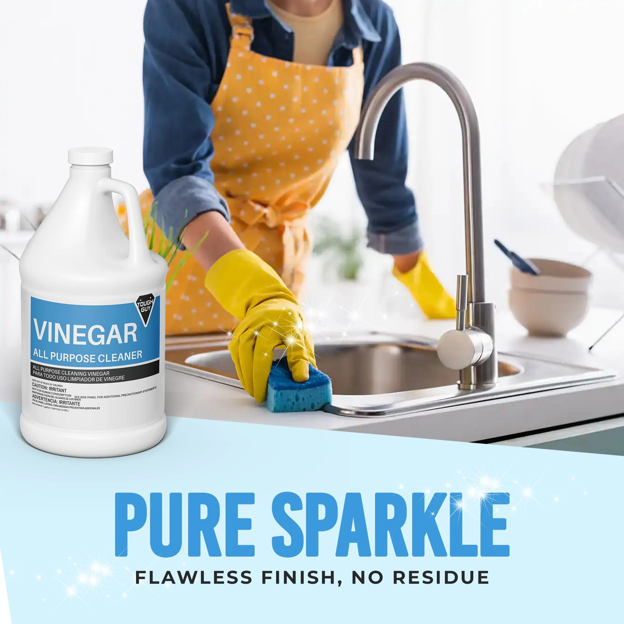 (4 Gallons) - Distilled White Cleaning Vinegar 6% Acidity - Multi-Purpose Household Surface Cleaner, Safe for Laundry - Image 5