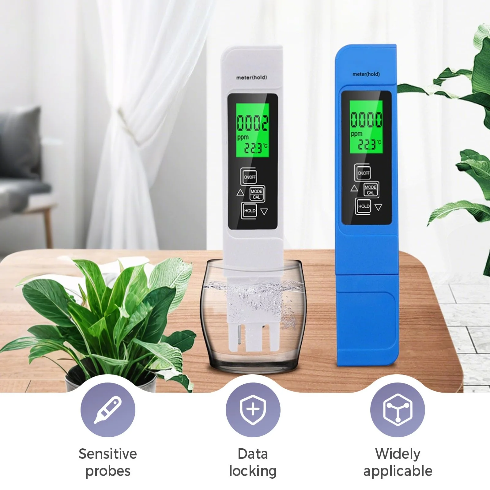 4 in 1 TDS Meter Digital Water Tester for Drinking Water, All New 2025 Portable Water Quality Tester with EC Temp Color Display, PPM Meter Water Tester for Aquarium Hydroponics Tap Water (White) - Image 5