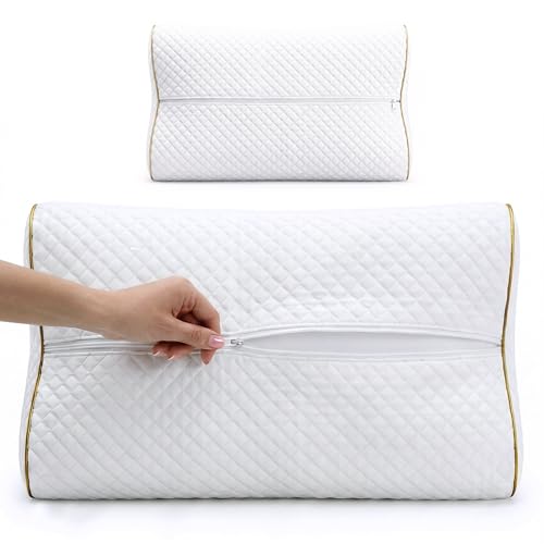 4-Layer Queen, Contour Pillow, Side and Back Sleepers, Orthopedic, Neck Support Pillow, for Neck Pain, CertiPUR-US - Image 8