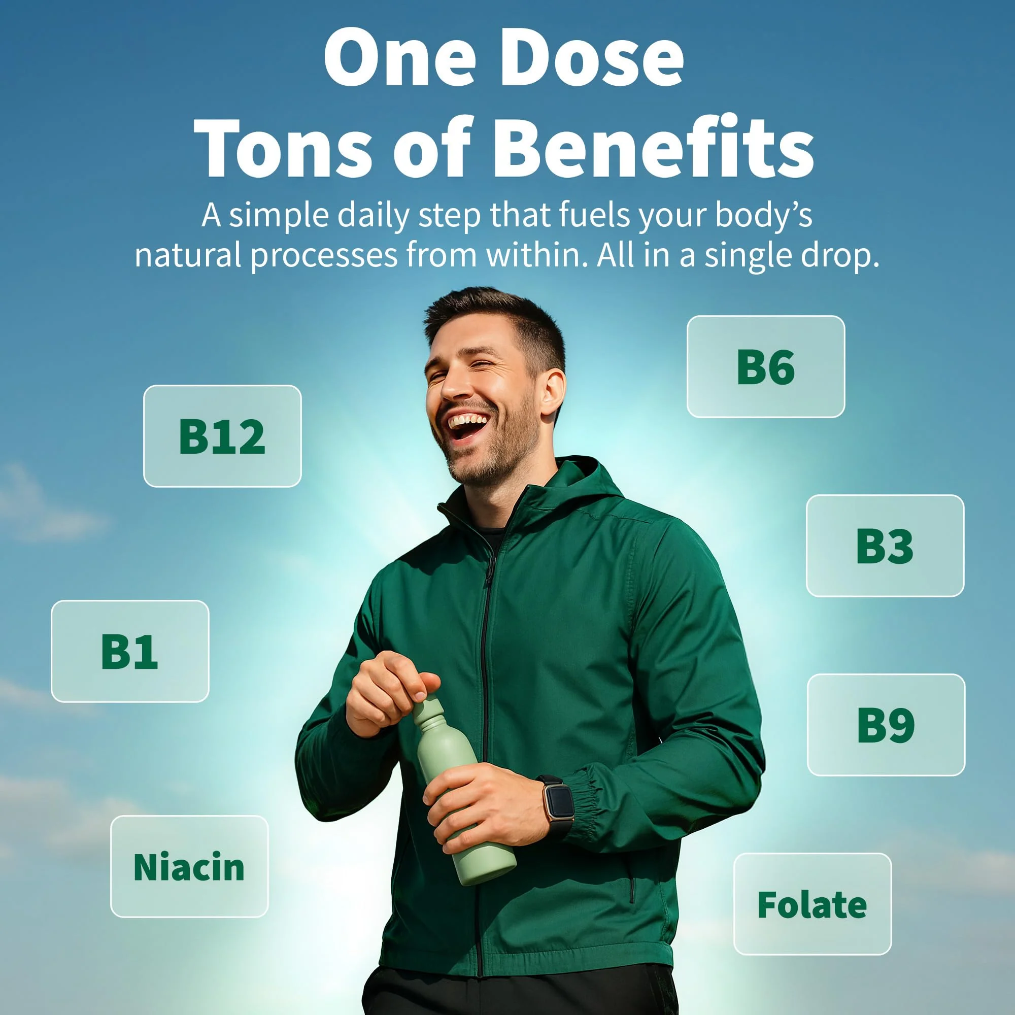 (4 Pack) Vitamin B12 and B6 Liquid Drops, B12 Sublingual Vitamin B Complex - B 12 Vitamin 5000mcg - B12 Methylcobalamin for Energy, Brain, and Heart Support with 27,200 mcg, Raspberry, 80 Servings - Image 3