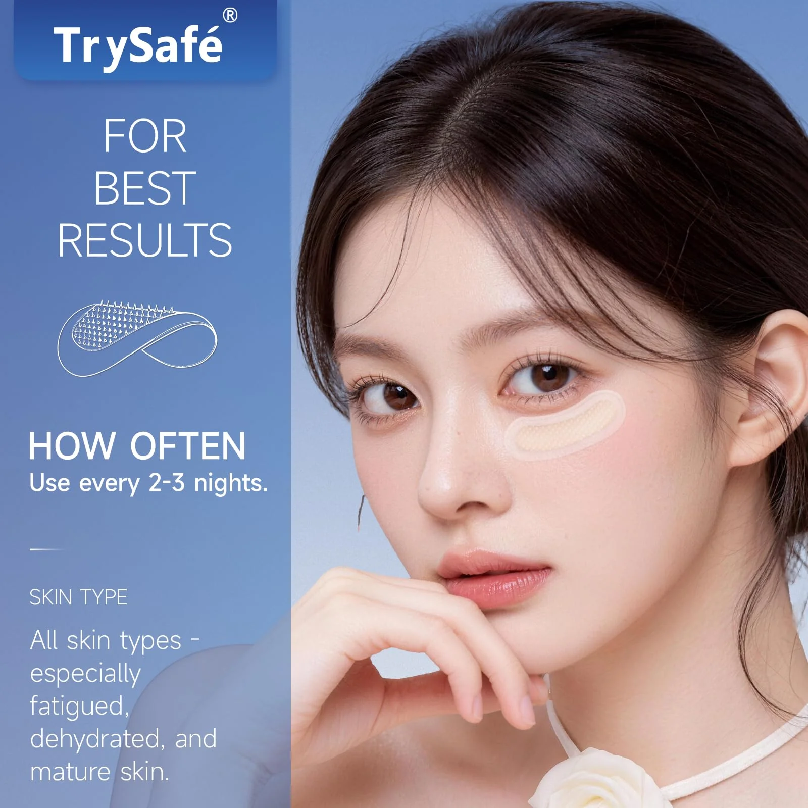 4 pairs PDRN & Calcium Micro Eye Patches, Under Eye Patches for Puffy eyes, Dark Circles & Wrinkle | Hyaluronic Acid, Kojic Acid, Collagen, Peptides, Vitamin C, Niacinamide - Korean Popular Eye Care - Image 4