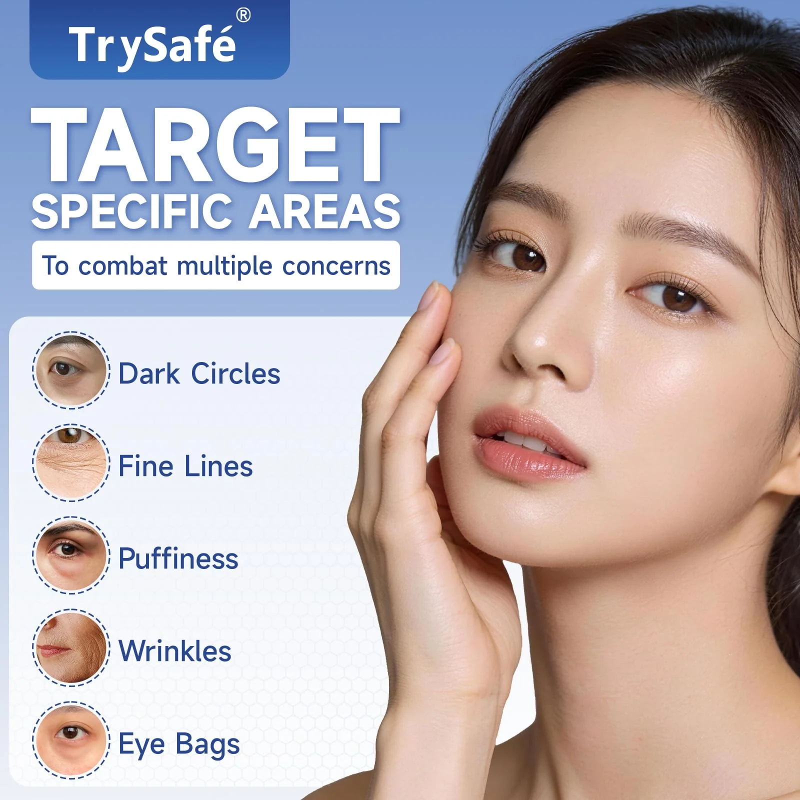 4 pairs PDRN & Calcium Micro Eye Patches, Under Eye Patches for Puffy eyes, Dark Circles & Wrinkle | Hyaluronic Acid, Kojic Acid, Collagen, Peptides, Vitamin C, Niacinamide - Korean Popular Eye Care - Image 6