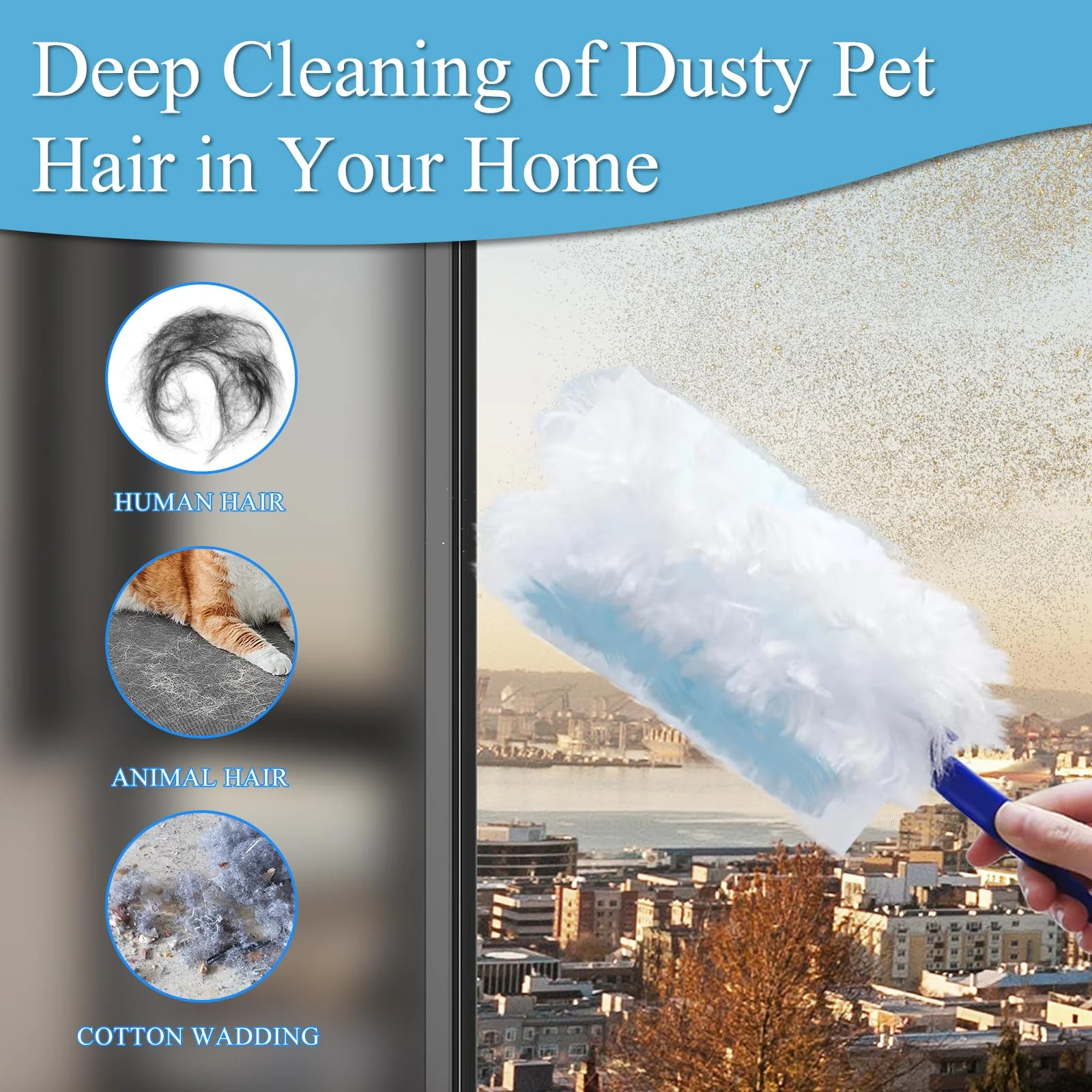 40 Count Electrostatic Duster Refills Replacement Head for Swiffer Dusters, Unscented Disposable Dusters for Cleaning Home, Blinds, Fans, Corners (Only Duster) - Image 4