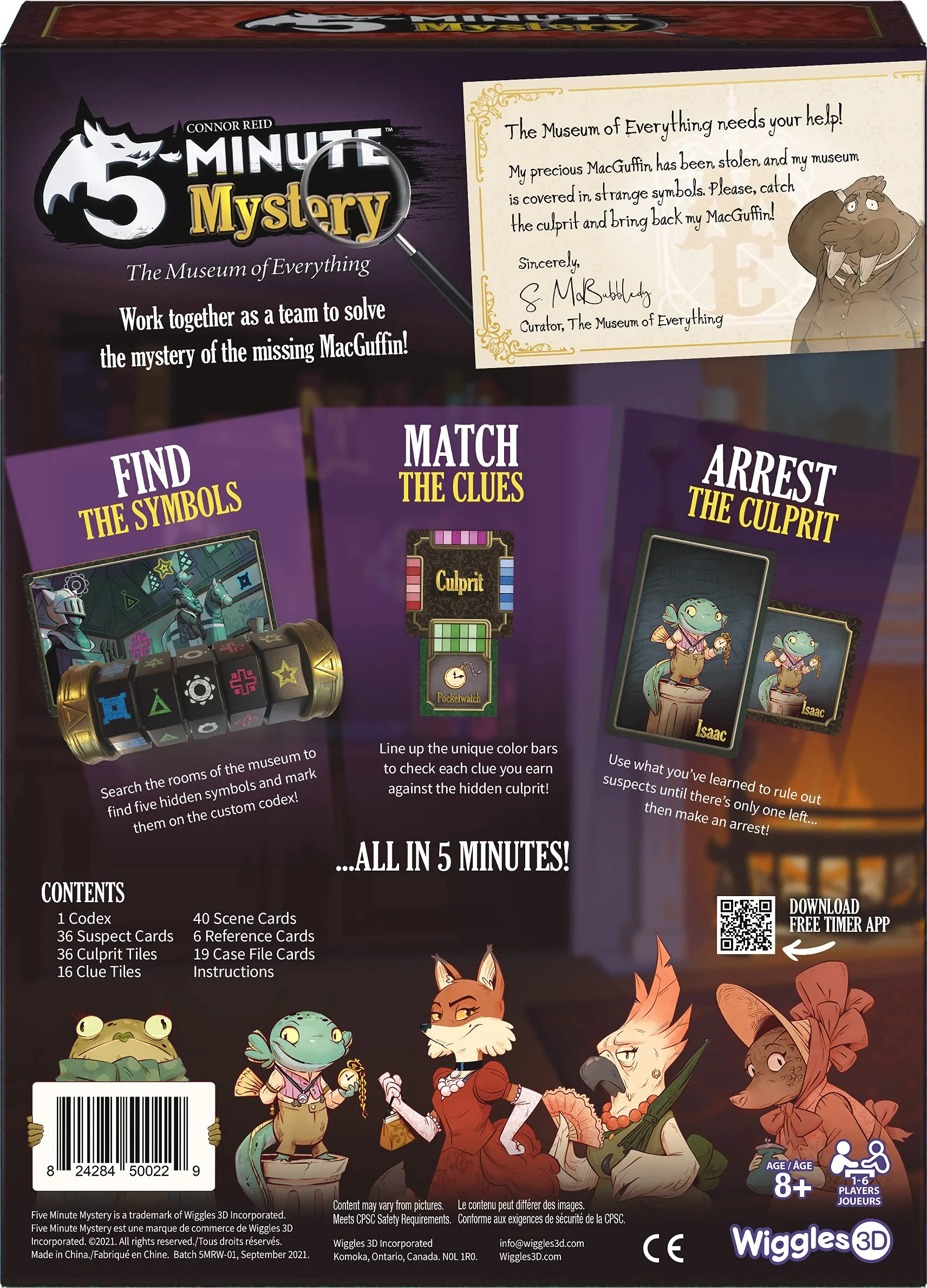 5-Minute Mystery | A Fast-Paced, Real-Time Cooperative Detective Board Game for Families | Solve The Case Before Time Runs Out | Ages 8+ | 1–6 Players - Image 3