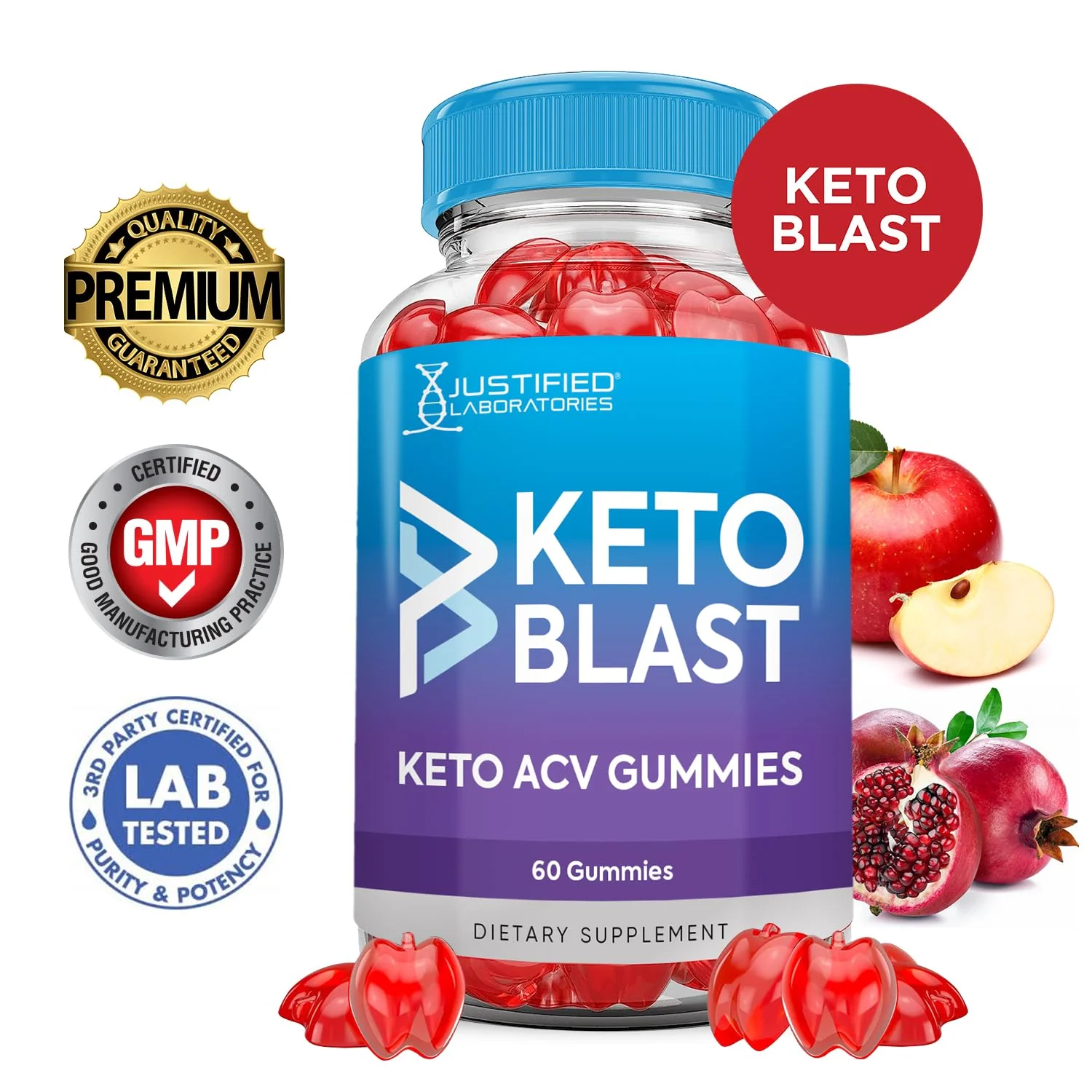 (5 Pack) Apple Cider Vinegar Gummies 1000MG Keto Blast Keto ACV Gummies Advanced Formula Formulated with Pomegranate Beet Juice Powder B12 Vegan Non GMO 300 Gummys - Image 2
