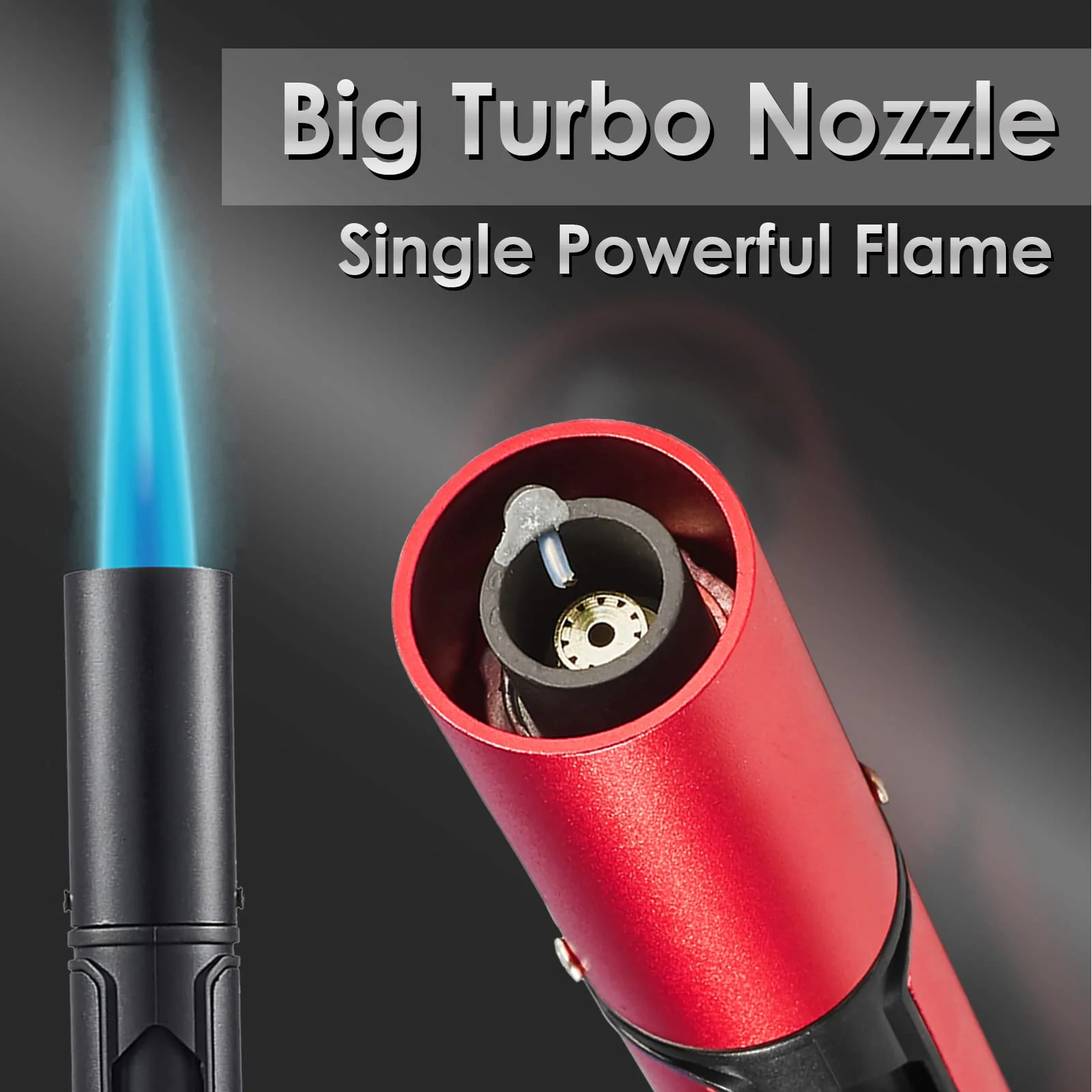 5 Pack Butane Torch Lighter, Urgrette 6-inch Refillable Pen Lighter Pencil Torch Lighter Adjustable Jet Flame Butane Lighter for Grill BBQ Candle Camping (Gas Not Included) - Image 4