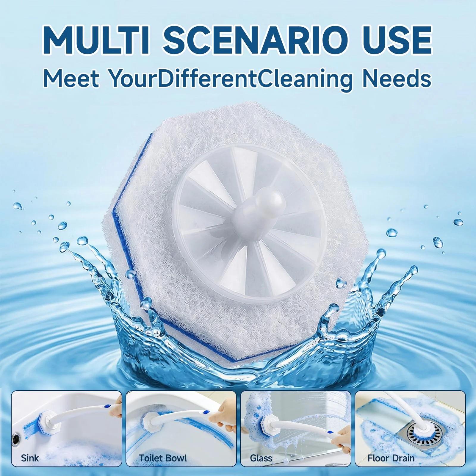 50 Count Toilet Wand Refills Compatible for Clorox, 5X Cleaning Power Toilet Bowl Cleaners & High-Density Disposable Toilet Brush Scrubber - No Falling Apart, Instant Foam Cleaning - Image 6