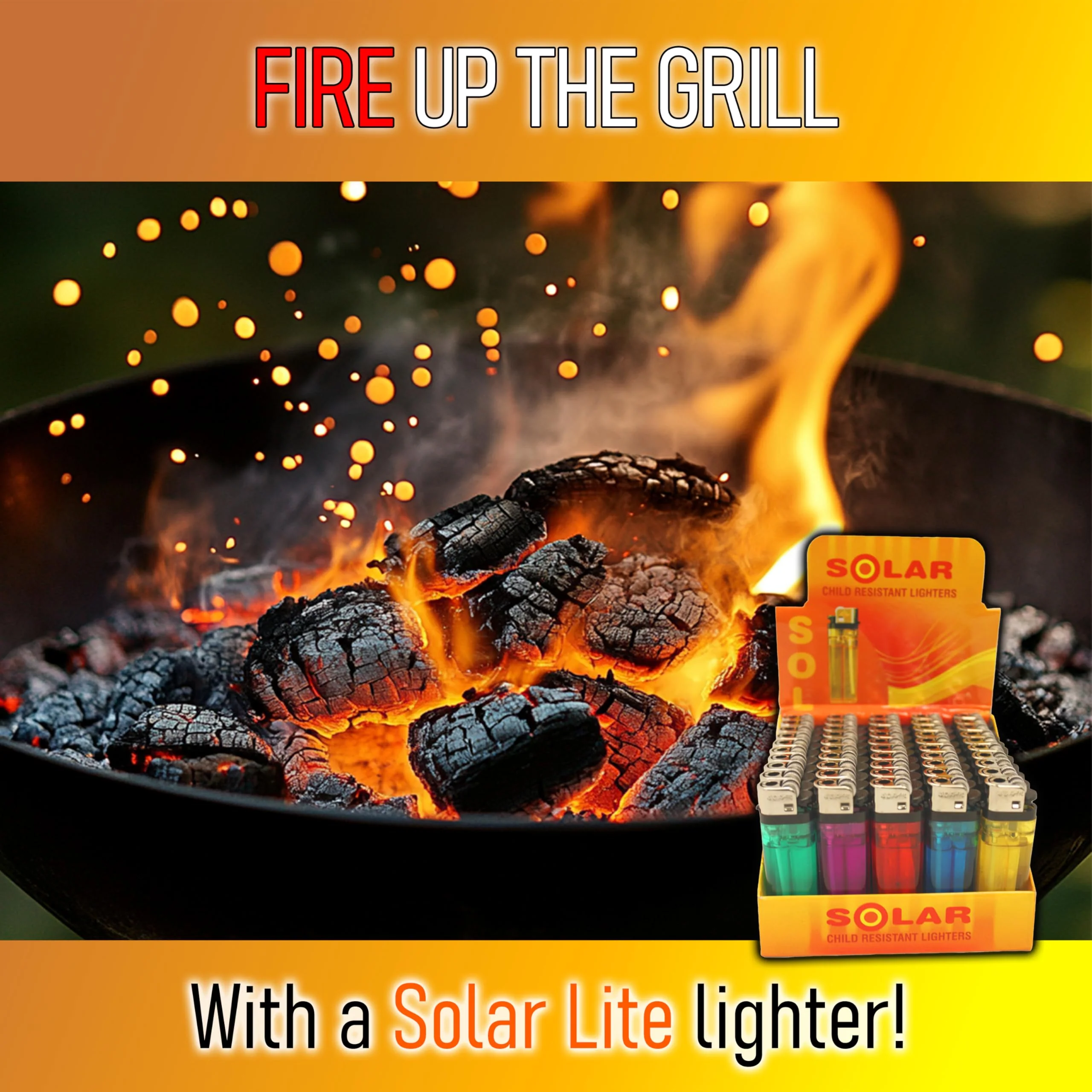 50-Pack Disposable Lighters with Stand and Box – Wholesale Bulk Set for Cigarettes, Candles, Campfires, and Stovetops - Free Additional 5PK with Purchase - Image 6