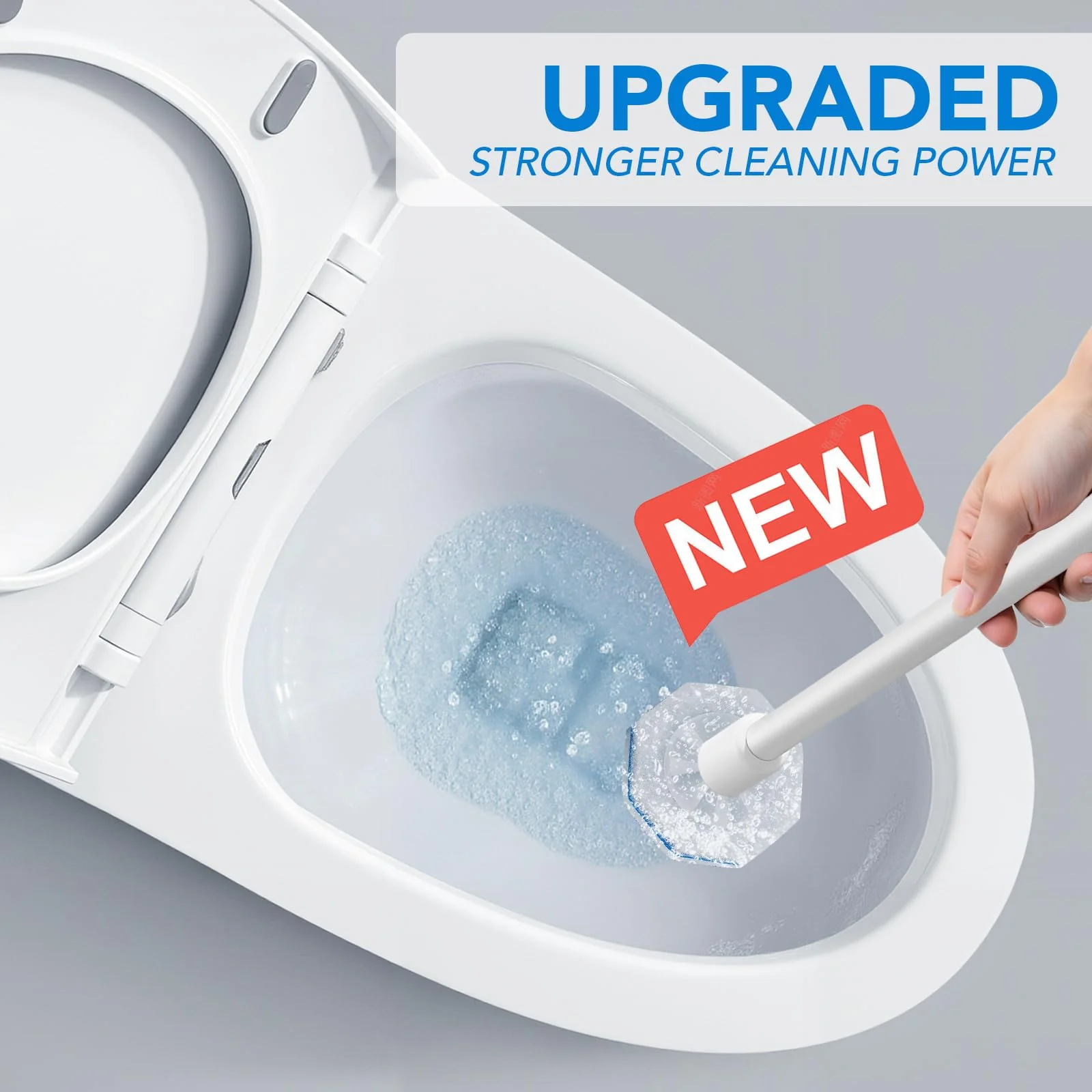 50 Pcs Disposable Toilet Bowl Wand Refills for Clorox, Upgraded Replacement Heads System Compatible with Clorox Toilet Wand Refills for Bathroom Cleaning - Image 6