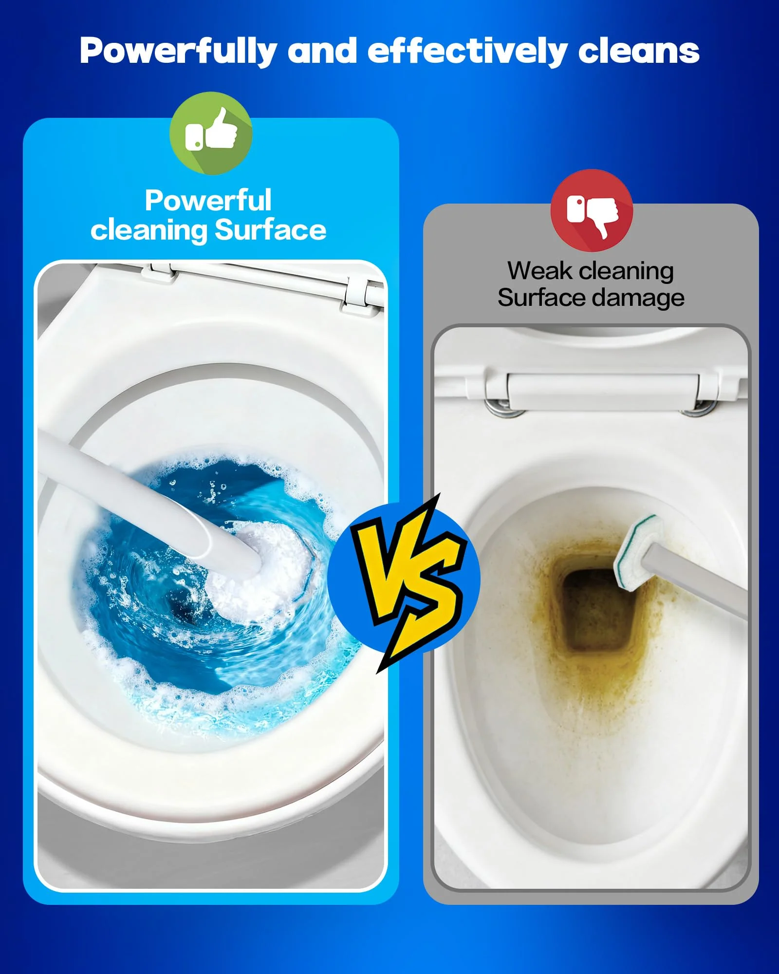 60 Pack Toilet Wand Refills Compatible with Clorox Toilet Brushes, Instant Foam Cleaning, Secure Lock No Slipping, Odor Neutralizing, Easy Snap-On Design - Image 7