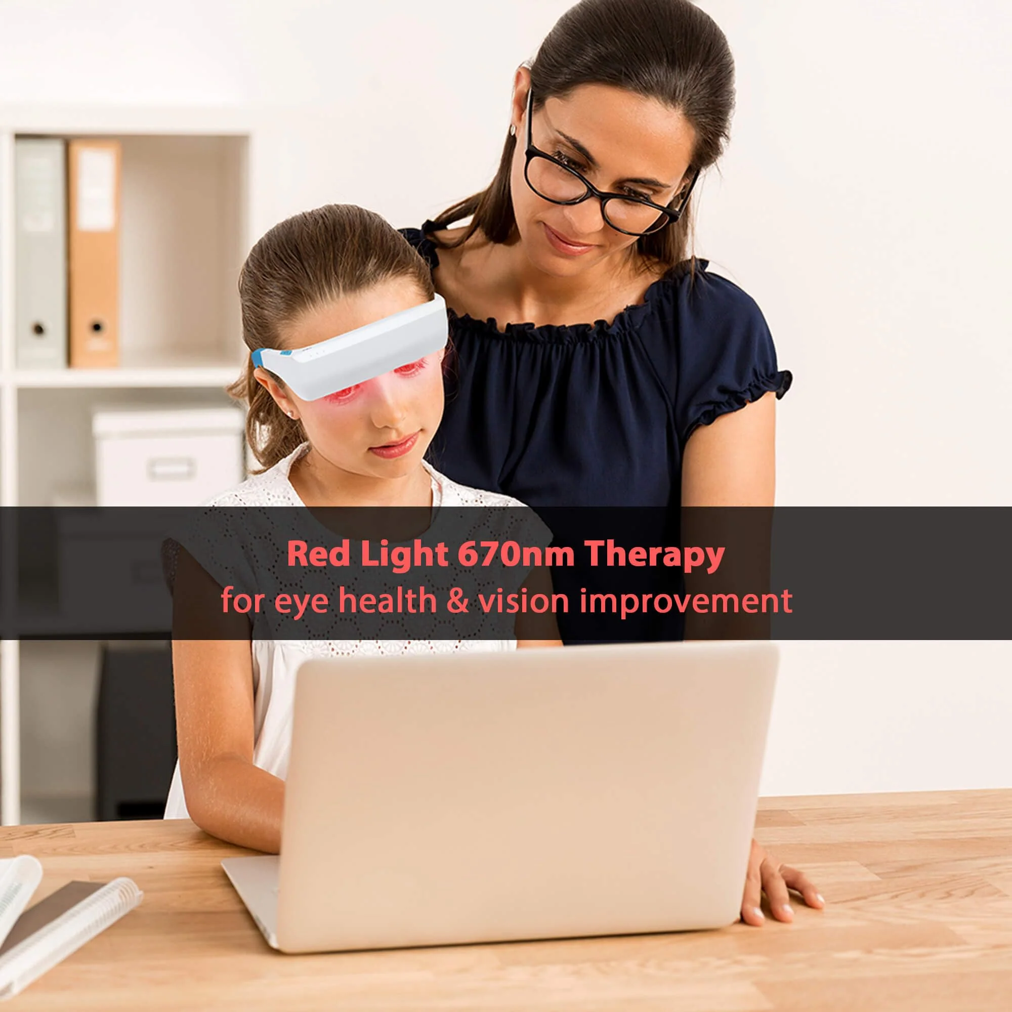670nm Red Light Therapy Glasses for Eye Comfort & Visual Wellness – 2-in-1 Wearable Red & Blue Light Therapy Glasses, UV-Free, for Good Sleep, Energy & Focus - Image 6