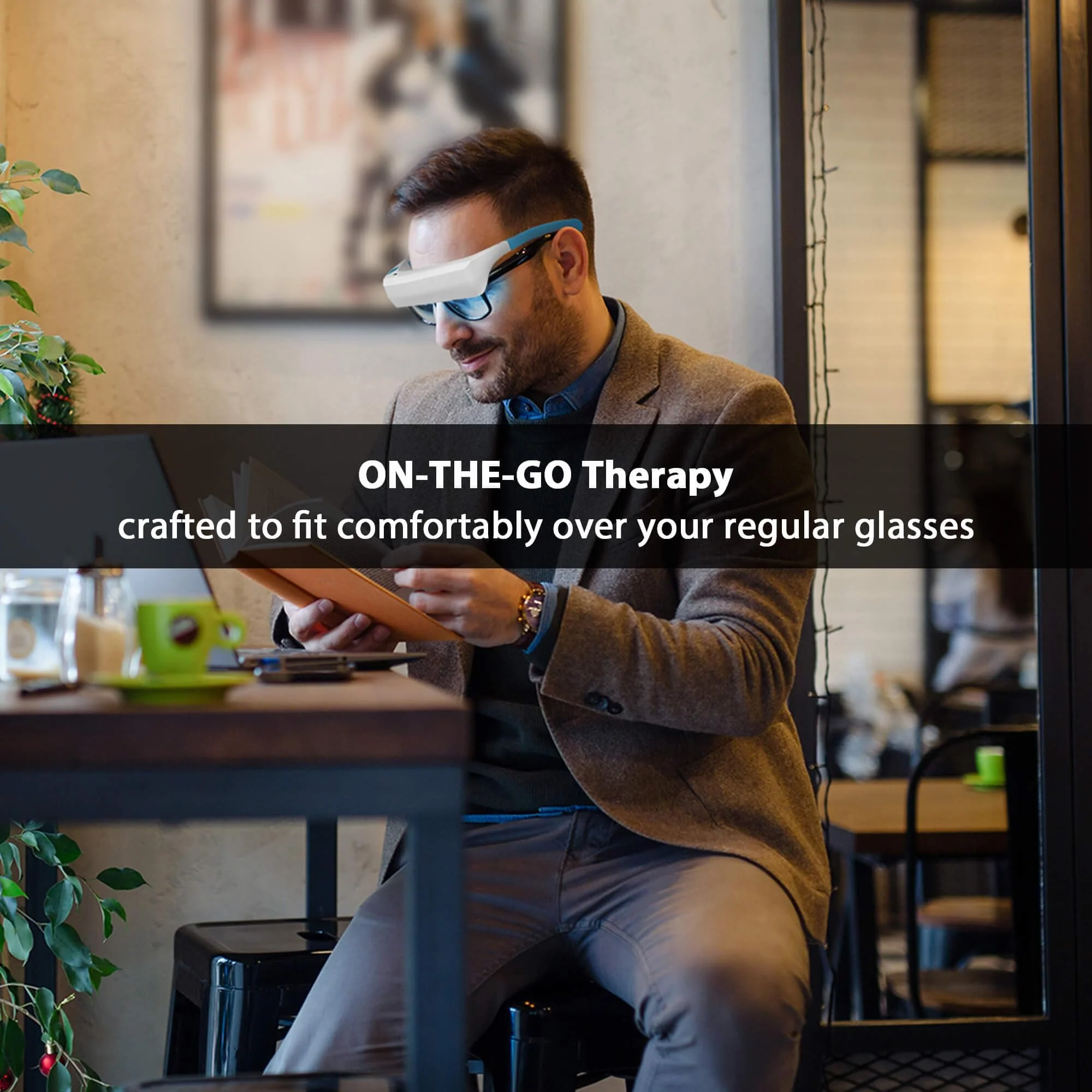 670nm Red Light Therapy Glasses for Eye Comfort & Visual Wellness – 2-in-1 Wearable Red & Blue Light Therapy Glasses, UV-Free, for Good Sleep, Energy & Focus - Image 8