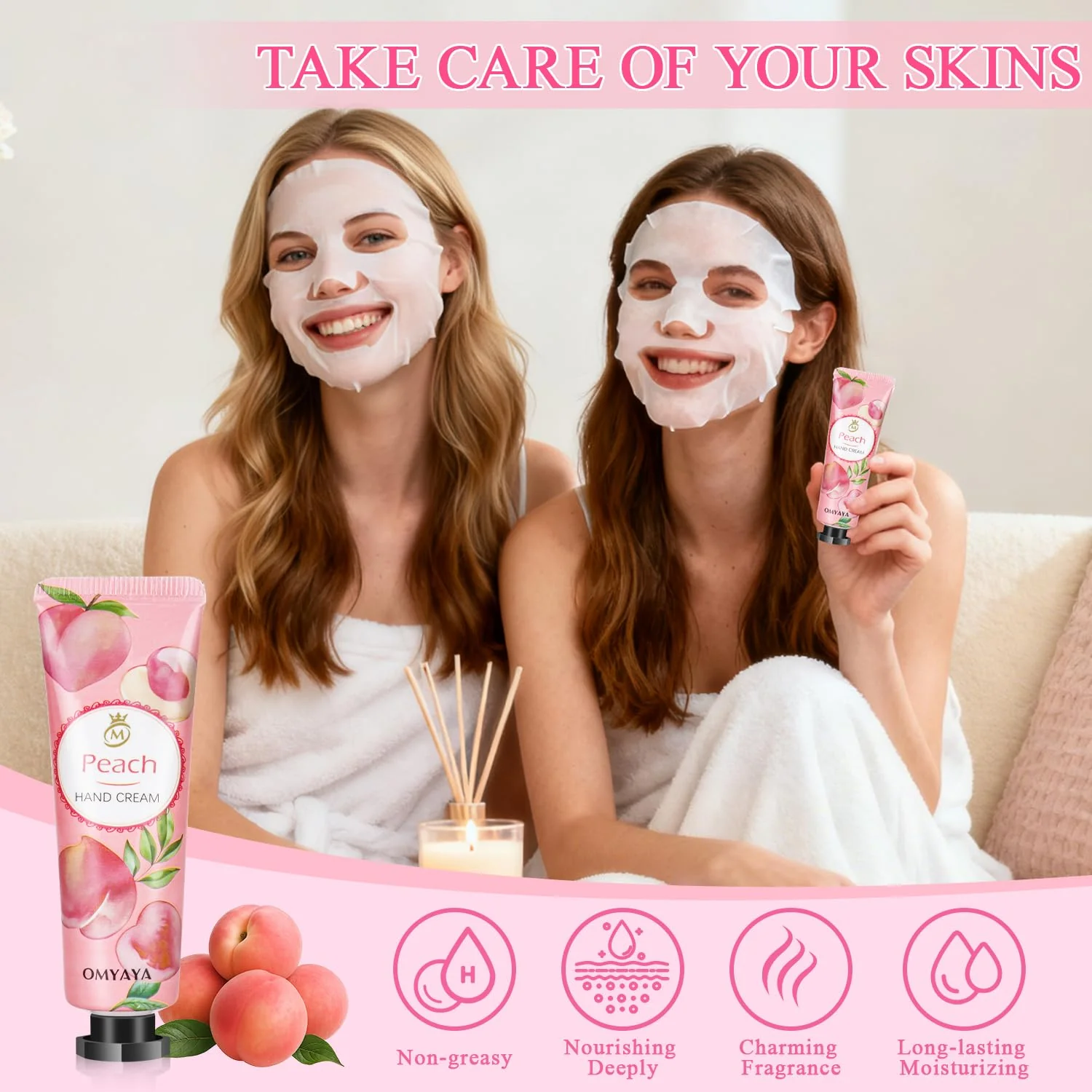 72 Pcs Bulk Gifts For Women, Bulk Facial Mask, Lip Balms, Hand Creams & Under Eye Patches, Spa Party Supplies,Party Favors For Bridal Wedding, Baby Shower,Sleepover Party, Christmas Stocking Stuffers - Image 6
