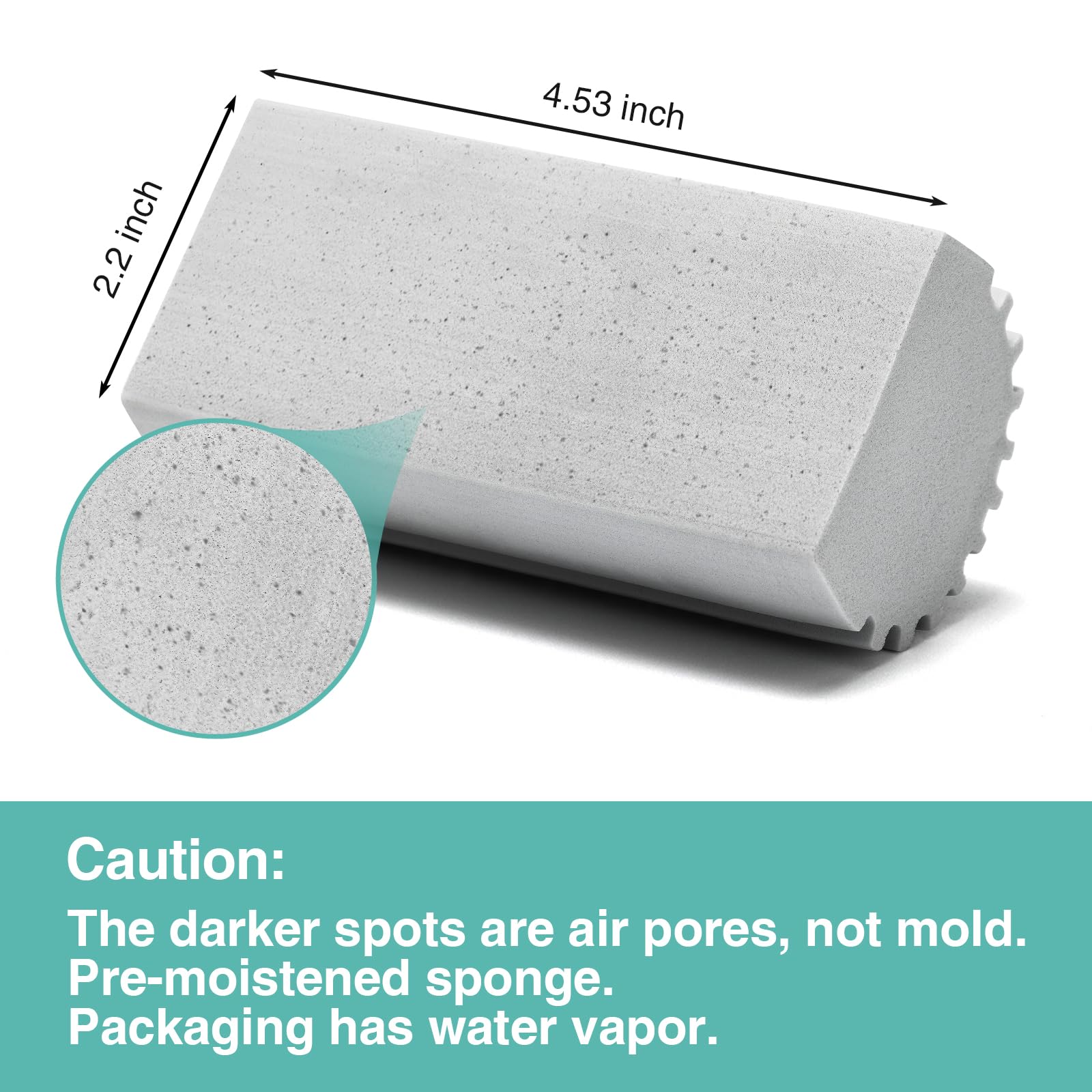 8 Pack Damp Dusting Sponge Duster, Grey Dust Cleaning Sponge, Reusable Household Cleaning Sponge Tool for Blinds, floorboards, Fan Blades, Vents, Glass, Railings, Mirrors - Image 2