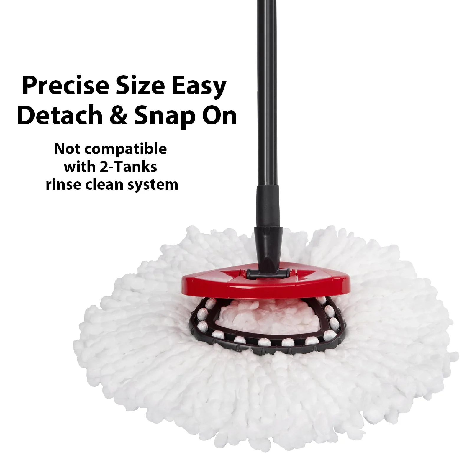 8-Pack Mop Replacement Heads for Ocedar Mop Replace Head EasyWrin Spin Mop Heads Replacements, Easy Cleaning Mop Head Replacement - Image 4