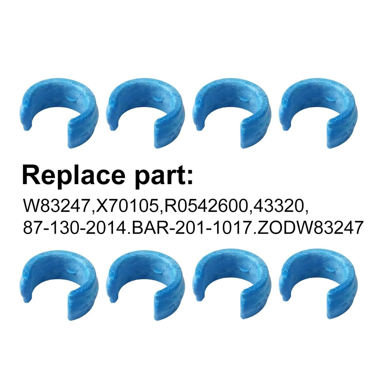 8 Pack Pool Cleaner Hose Weight Compatible with Zodiac Baracuda W83247 X70105 or Pentair Kreepy Krauly K12054 K12454, Blue - Image 3