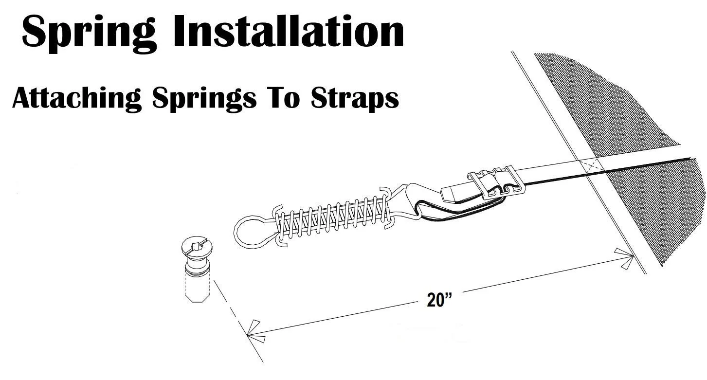 8" Swimming Pool Cover Stainless Steel Spring- 10 Pack for Winter Safety Pool Covers - Image 7