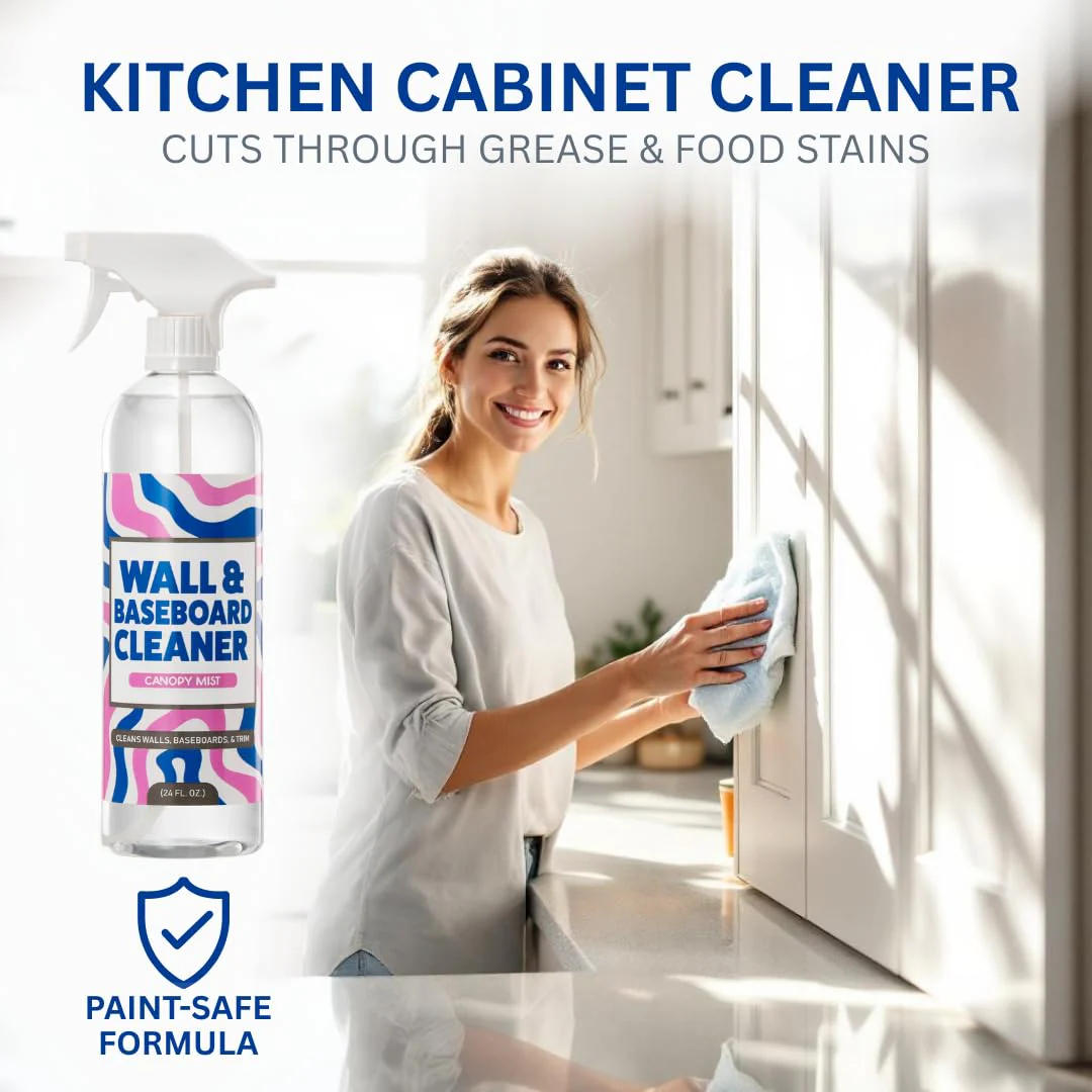 812 Wall Cleaner Spray – Safely Cleans Painted Walls, Baseboards, Kitchen Cabinets, Doors & More | Family & Pet Friendly | Made in America | 24oz. - Image 5