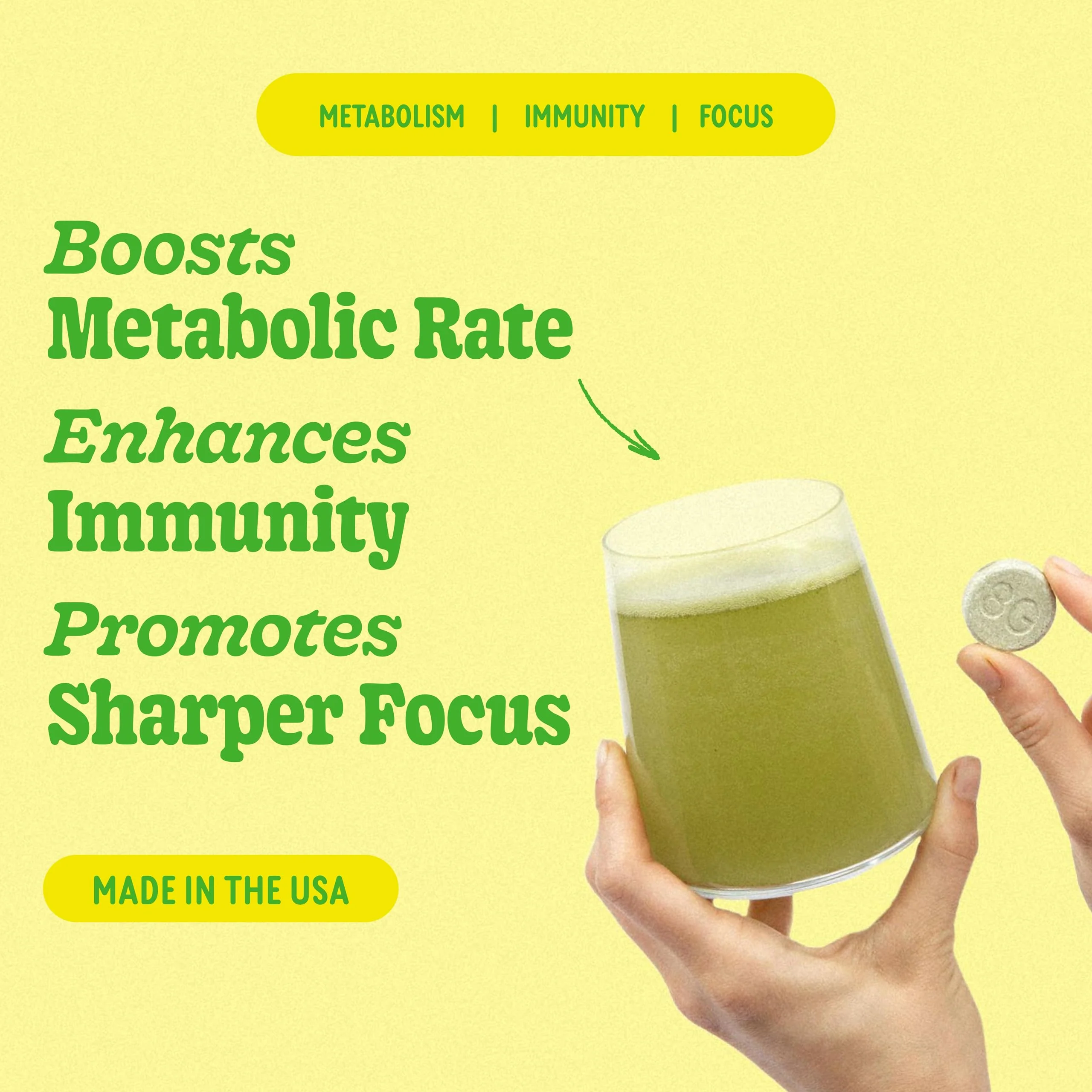 8Greens Supergreens Tablets | Super Greens Powder Superfood Tablet, Metabolism Immunity & Focus, Daily Greens Effervescent Tablets, Organic: Aloe Vera, Spirulina, Chlorella, Lemon Lime, 10 Servings - Image 7