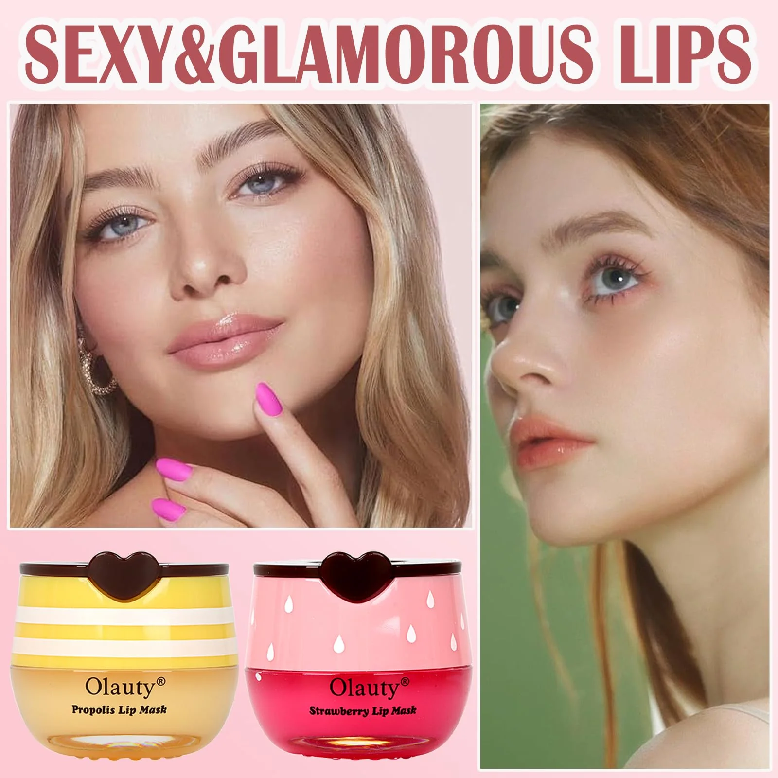8PCS Bee Lip Balm Lip Mask Honey Pot, Mothers Day Party Favors, Strawberry, Watermelon, Apple Lime, Cherry, Mint, Coconut, Peach, Moisturizing Honey Balm Bulk Gifts, Teacher Appreciation Gifts - Image 7