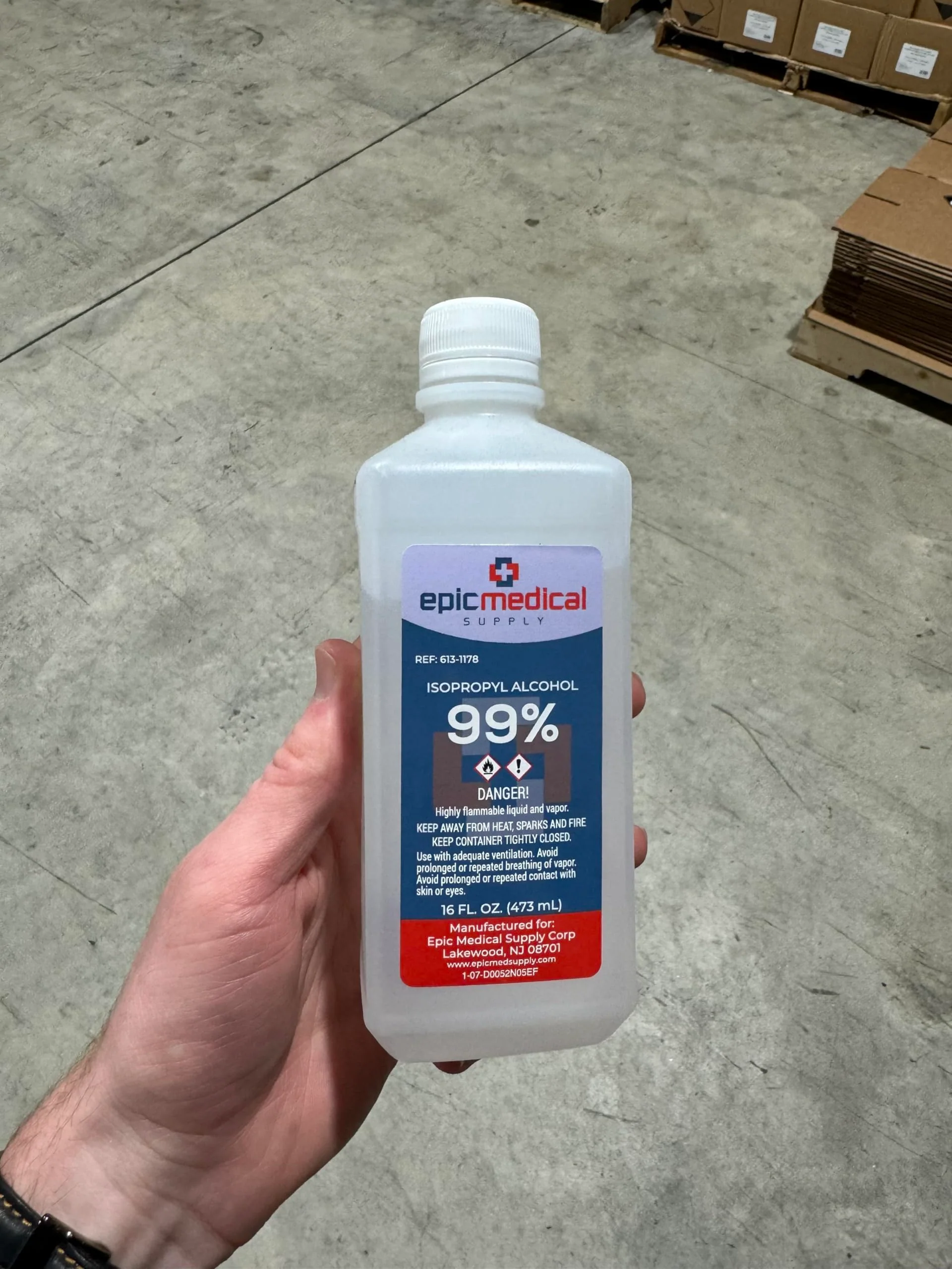 99% Isopropyl Alcohol 16 oz. Bottle, General Purpose Cleaner for Glass and PCB, Technical Grade, Alcohol for Nails (2) - Image 2
