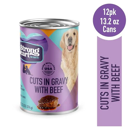 A Strong Heart Wet Dog Food, Cuts in Gravy with Beef - 13.2 oz Cans (Pack of 12), Made in The USA with Real Beef - Image 10