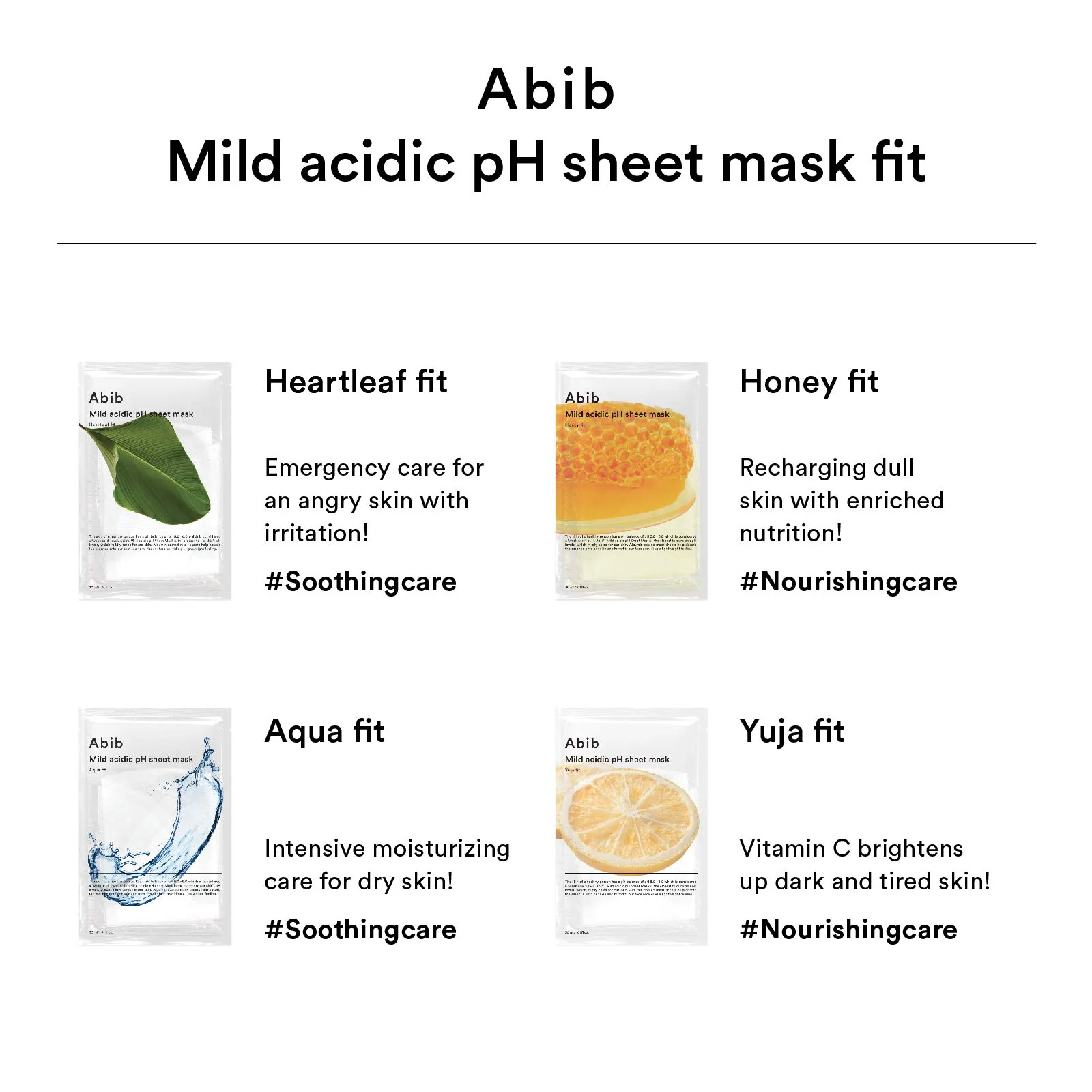 Abib Mild acidic pH sheet mask Heartleaf Fit 30ml (10pcs) - Image 4