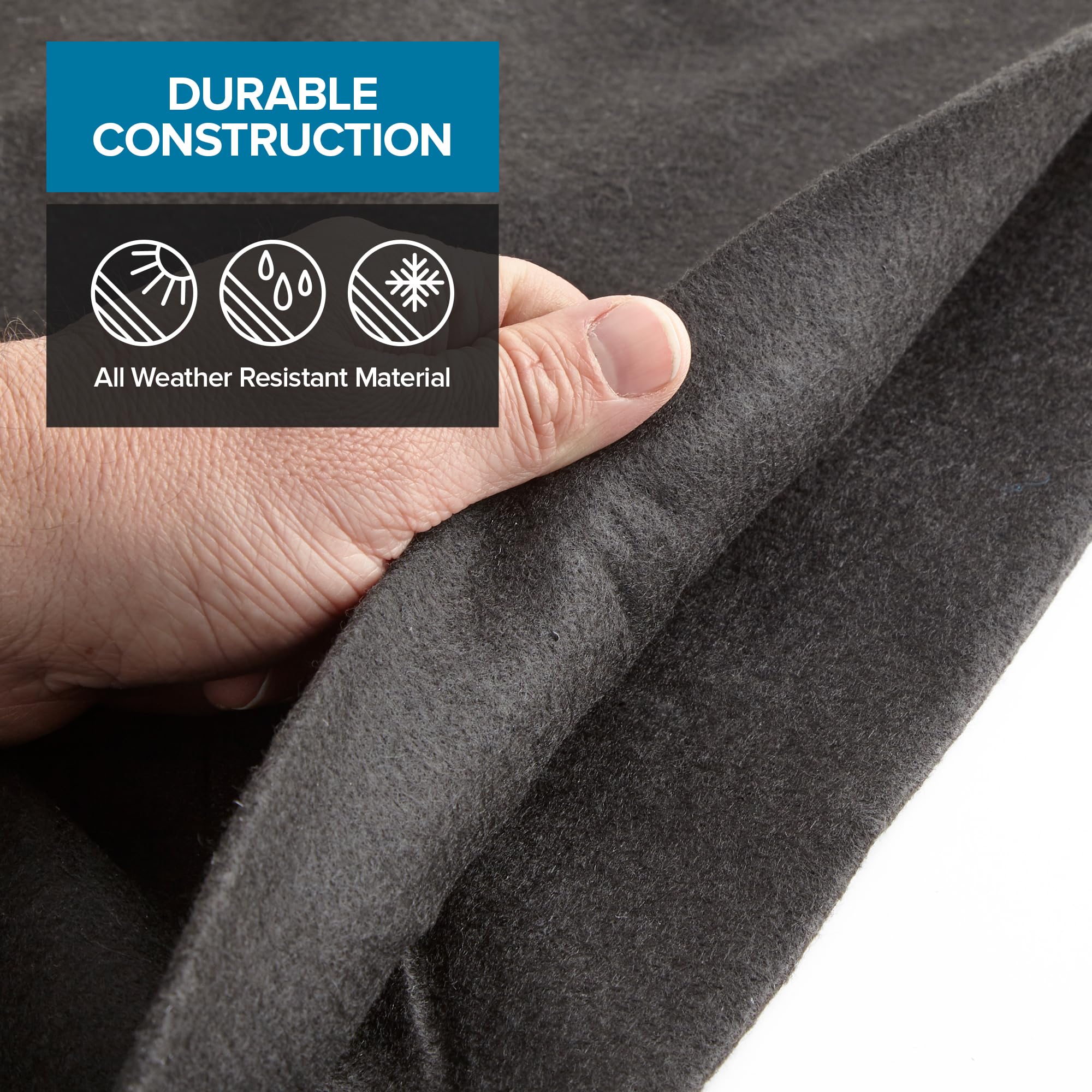 Above Ground Pool Liner Pad, 15' Foot Round, Pre-Cut Heavy Duty Outdoor Pool Pads for Above Ground Pools, Black Swimming Pool Liners for Padding and Protection, Thick Pool Mats to Prevent Punctures - Image 4