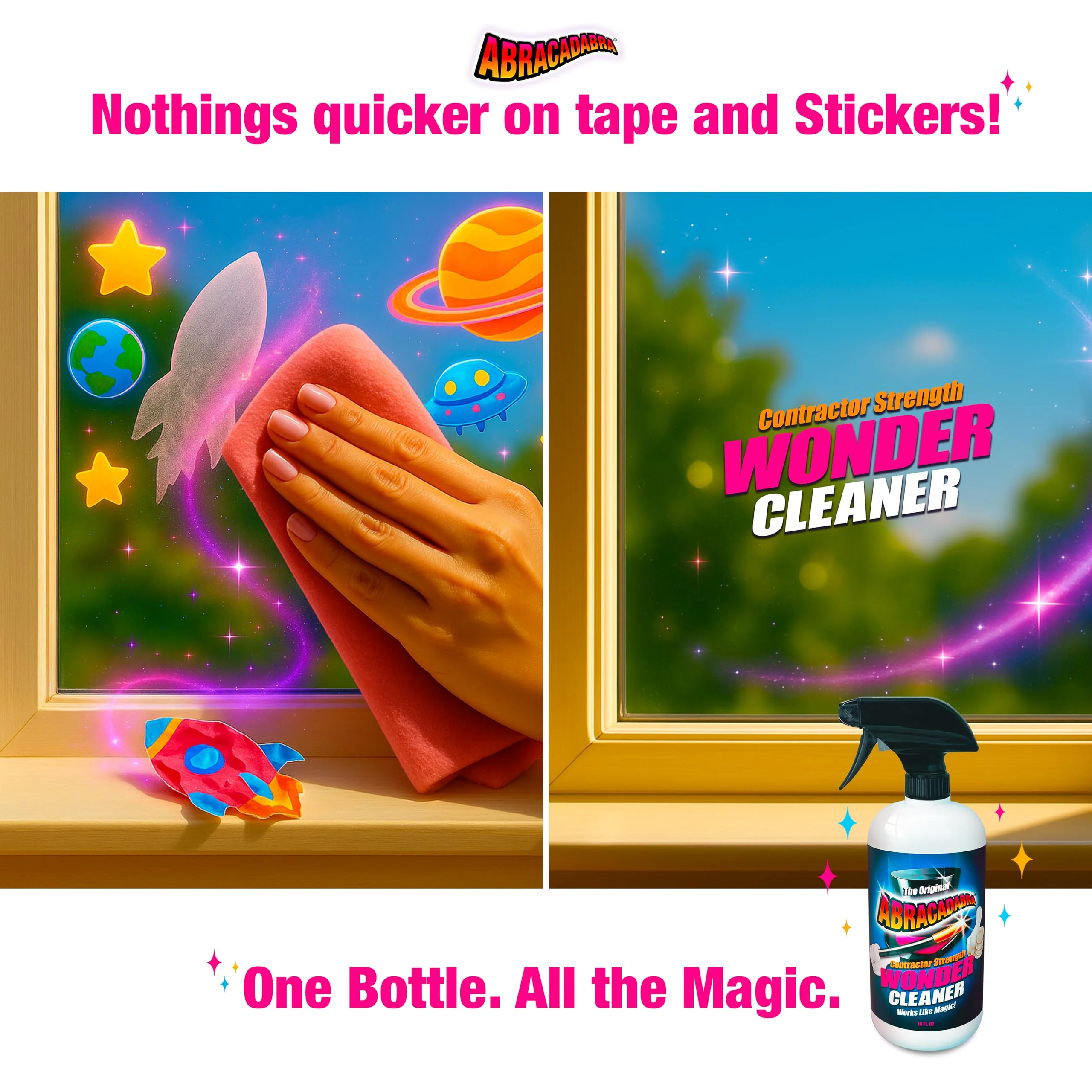 Abracadabra® Contractor Strength Wonder Cleaner - As Seen on TV - 16 fl oz - Gunk & Build up Remover - Removes Tar, Adhesives, Gum, Stickers, Sap, Oils & More on Most Surfaces - Better Stronger Faster - Image 8