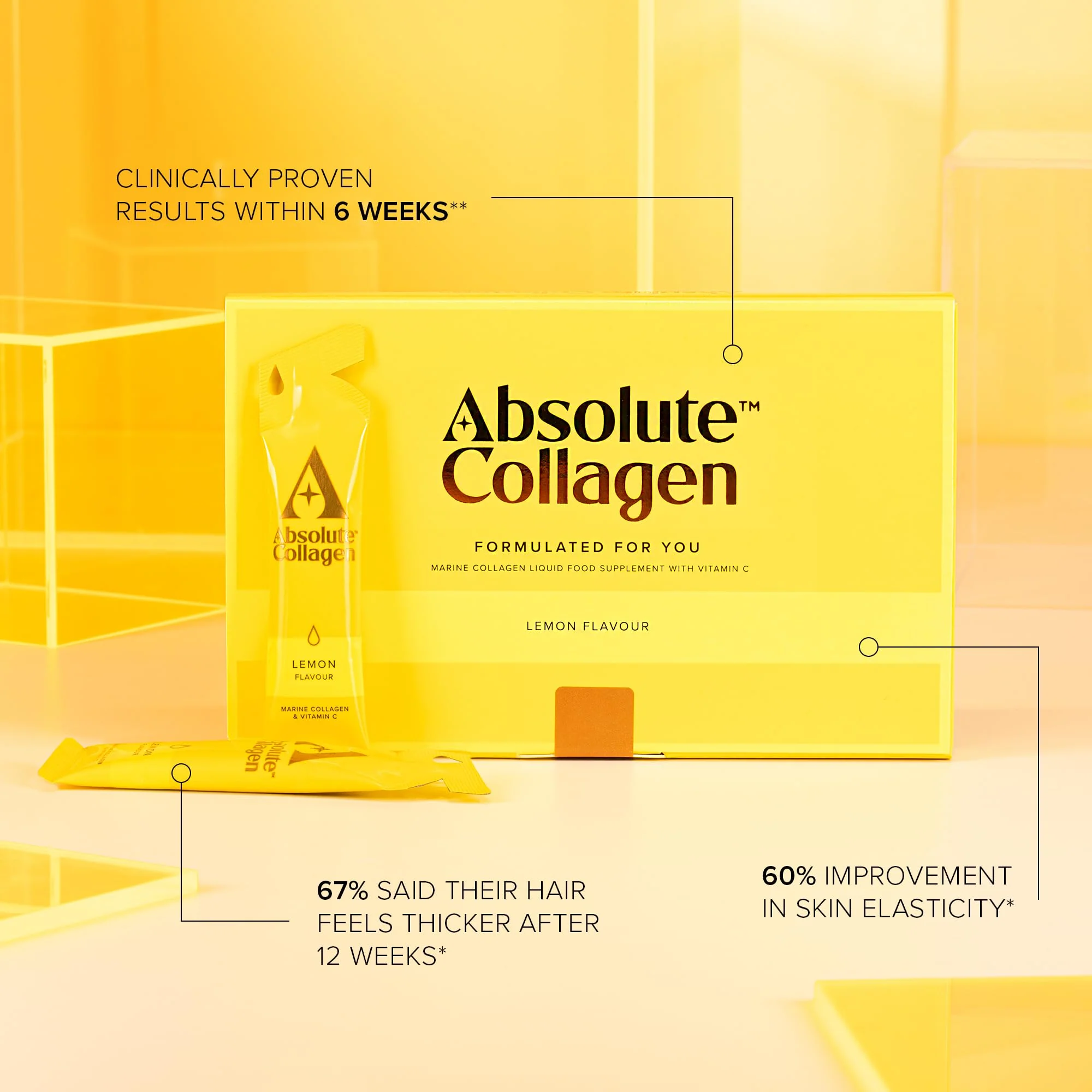 Absolute Collagen Marine Liquid Collagen Supplement for Women - Lemon Flavour (Original Lemon) - Image 6