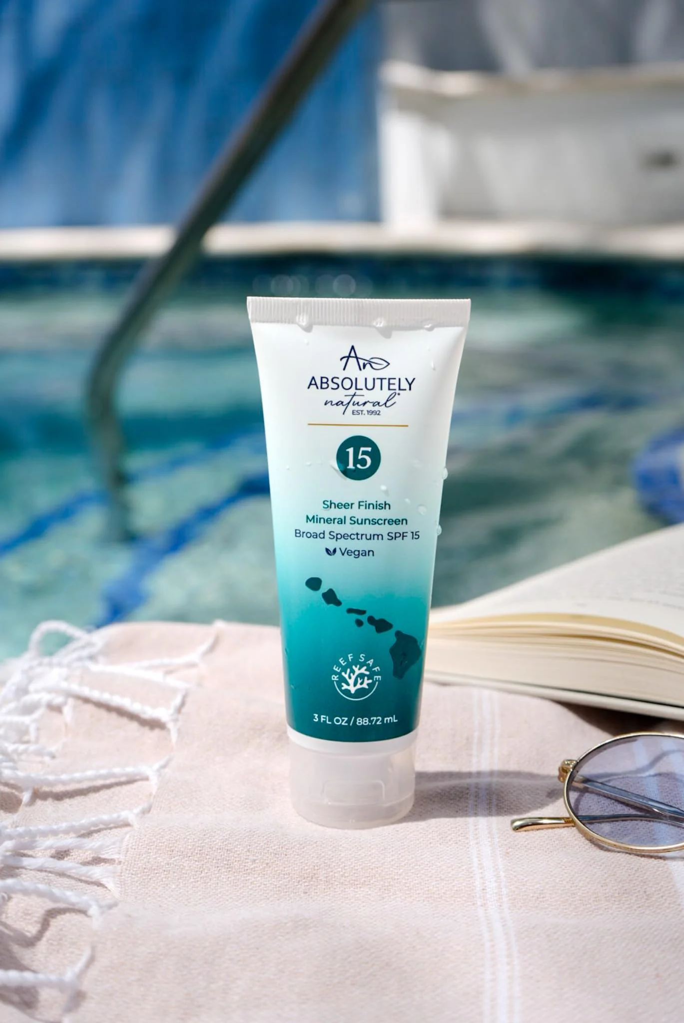 Absolutely Natural - SPF 15 Mineral Sunscreen - Broad Spectrum Water Resistant Moisturizer Lotion For Body & Face - With Non-Nano Zinc Oxide, Vitamin E, & Antioxidants - Made in USA, 3 Oz - Image 5