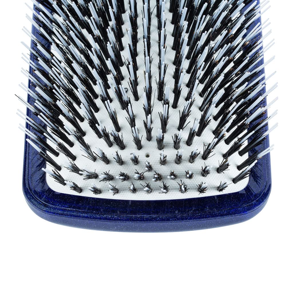 ACCA KAPPA Top Plastic Hair Extension Paddle Brush Mixed Boar and Nylon Bristles Detangling Tool - Image 4