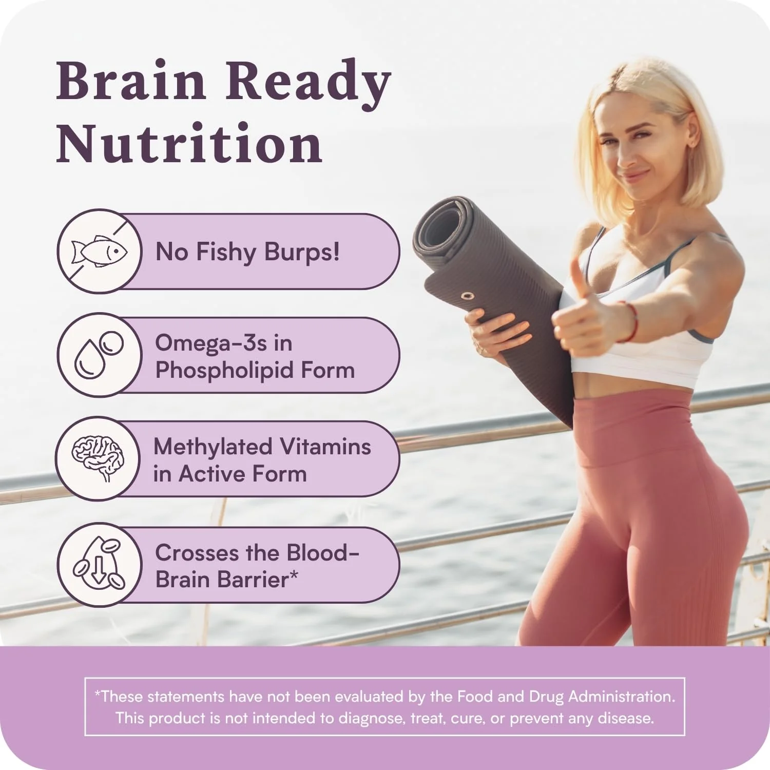 Accentrate110 - Focus Supplement - Methylated Vitamin B Complex with Omega 3 Fatty Acid Supplement - L-Methylfolate, Vitamin B12, P-5-P, Riboflavin, VIT D, – 60 Softgels (1 Month Supply) - Image 5