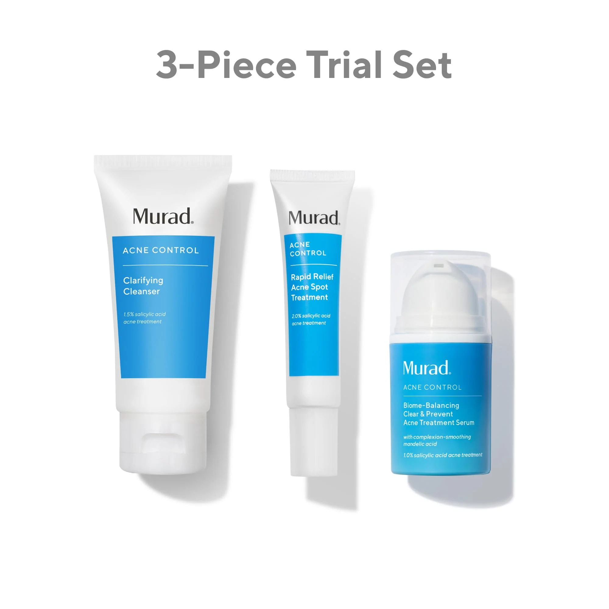 Acne Treatment Trial Kit – Salicylic Acid & Mandelic Acid for Clear Skin – Oil Control, Spot Treatment & Cleanser – Travel Size Skincare for Acne-Prone Skin (3-Piece Clear Skin Kit) - Image 9