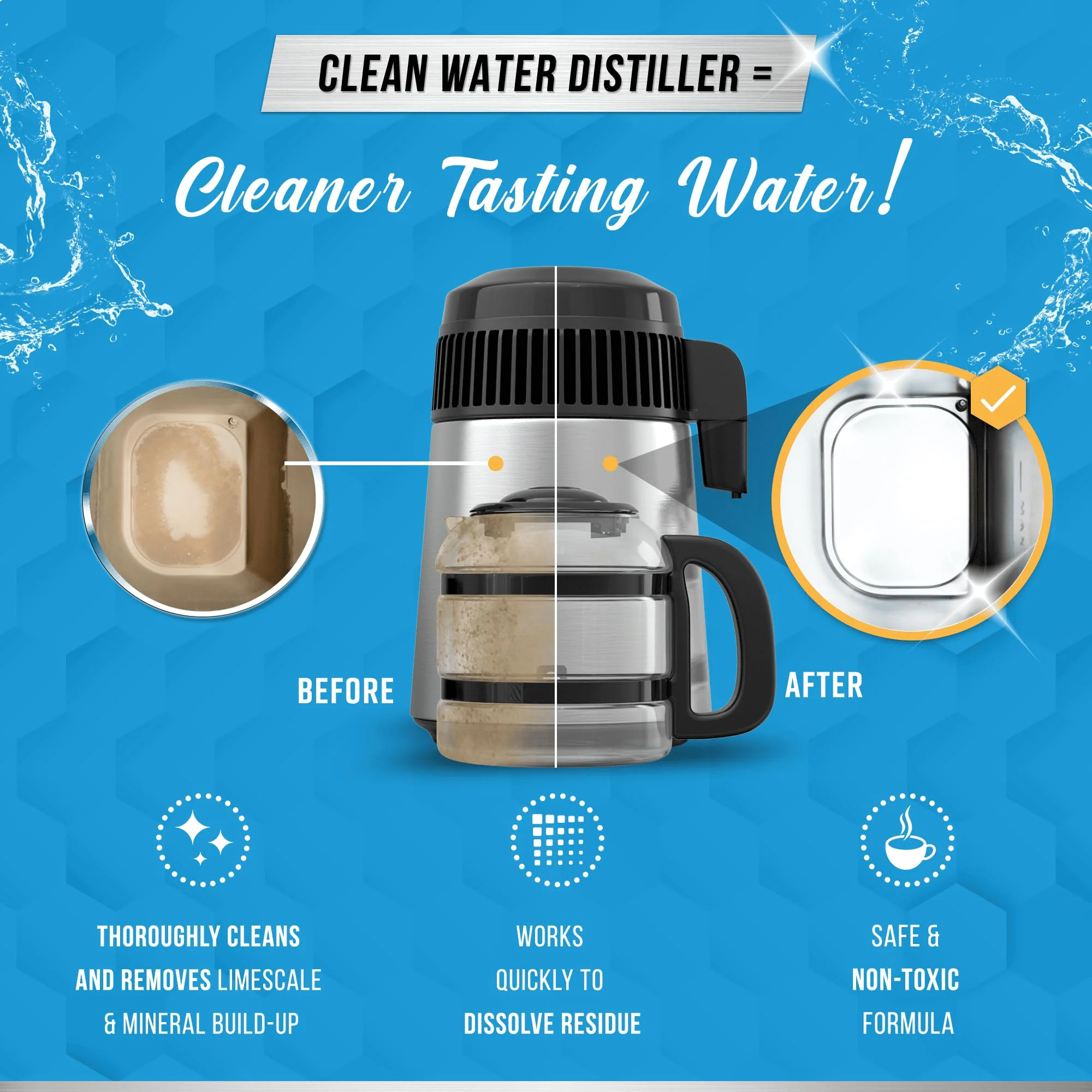 ACTIVE Distiller Descaler Citric Acid Cleaner - 2 Lb Bulk for Cleaning Water Distillers, Pure Citrus Acid Crystals Universal Residue Descaling Portable Distiller, Kettle, Boiler, Dispenser - Image 3
